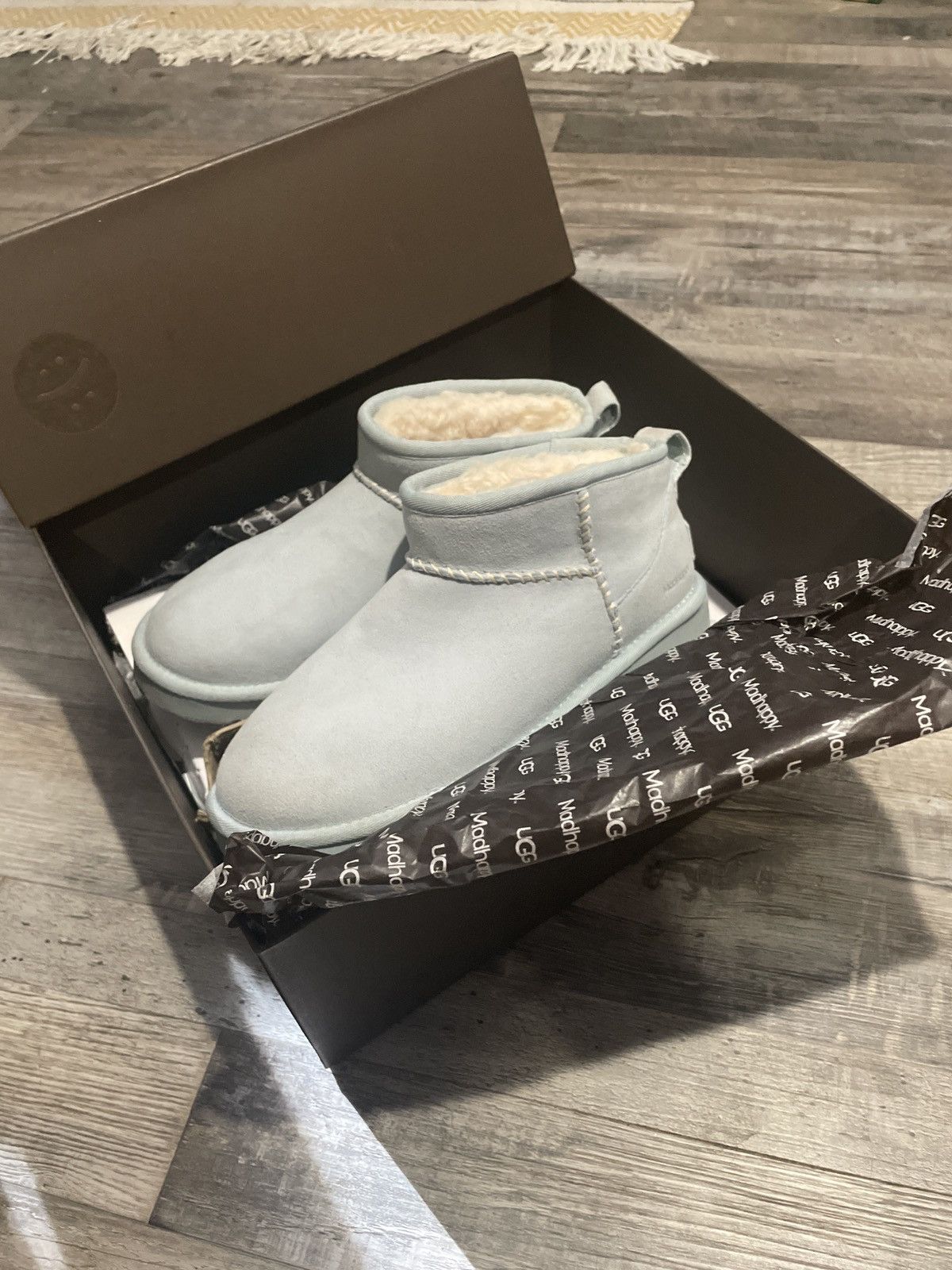 Ugg Madhappy ultra mini shearling boot