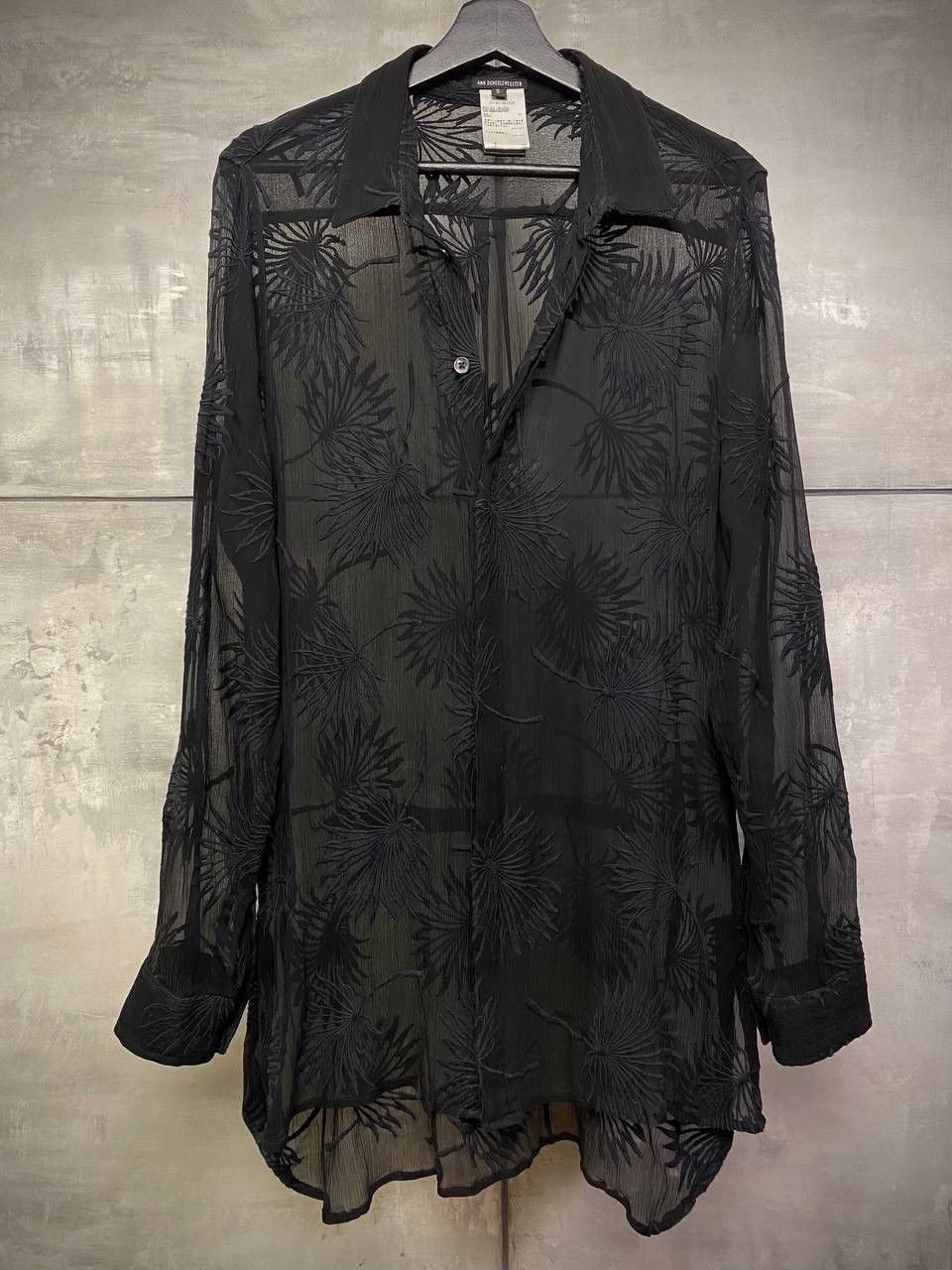 Ann Demeulemeester Silk shirt M Size 48L - 2 Thumbnail