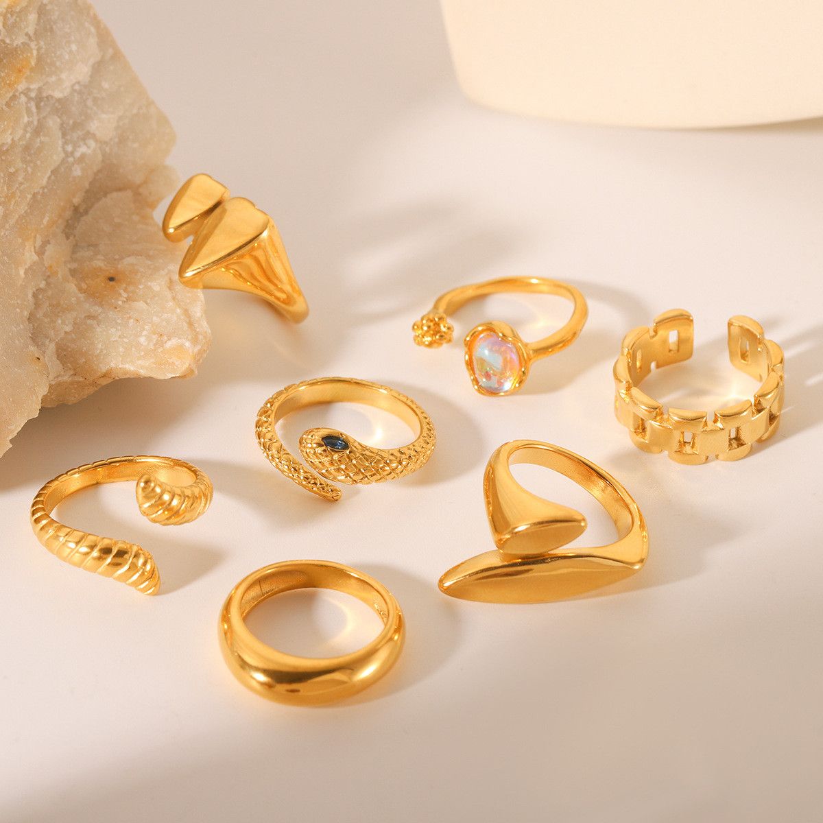 Jewelry New Design Jewelry Rings Open Size Chrome Ring (Size 7-13) Size ONE SIZE - 2 Thumbnail