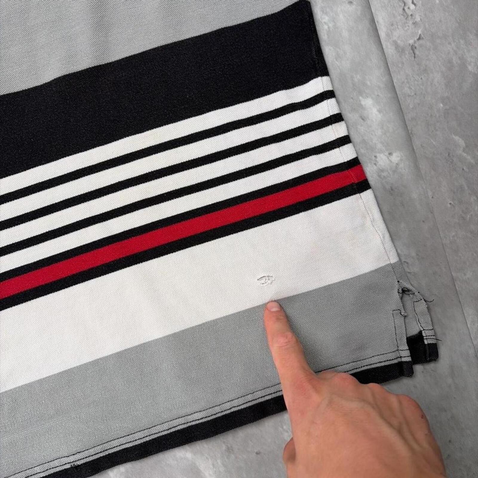 Southpole Y2K Southpole Striped Gothic Distressed Skater Polo Shirt Size US M / EU 48-50 / 2 - 8 Thumbnail