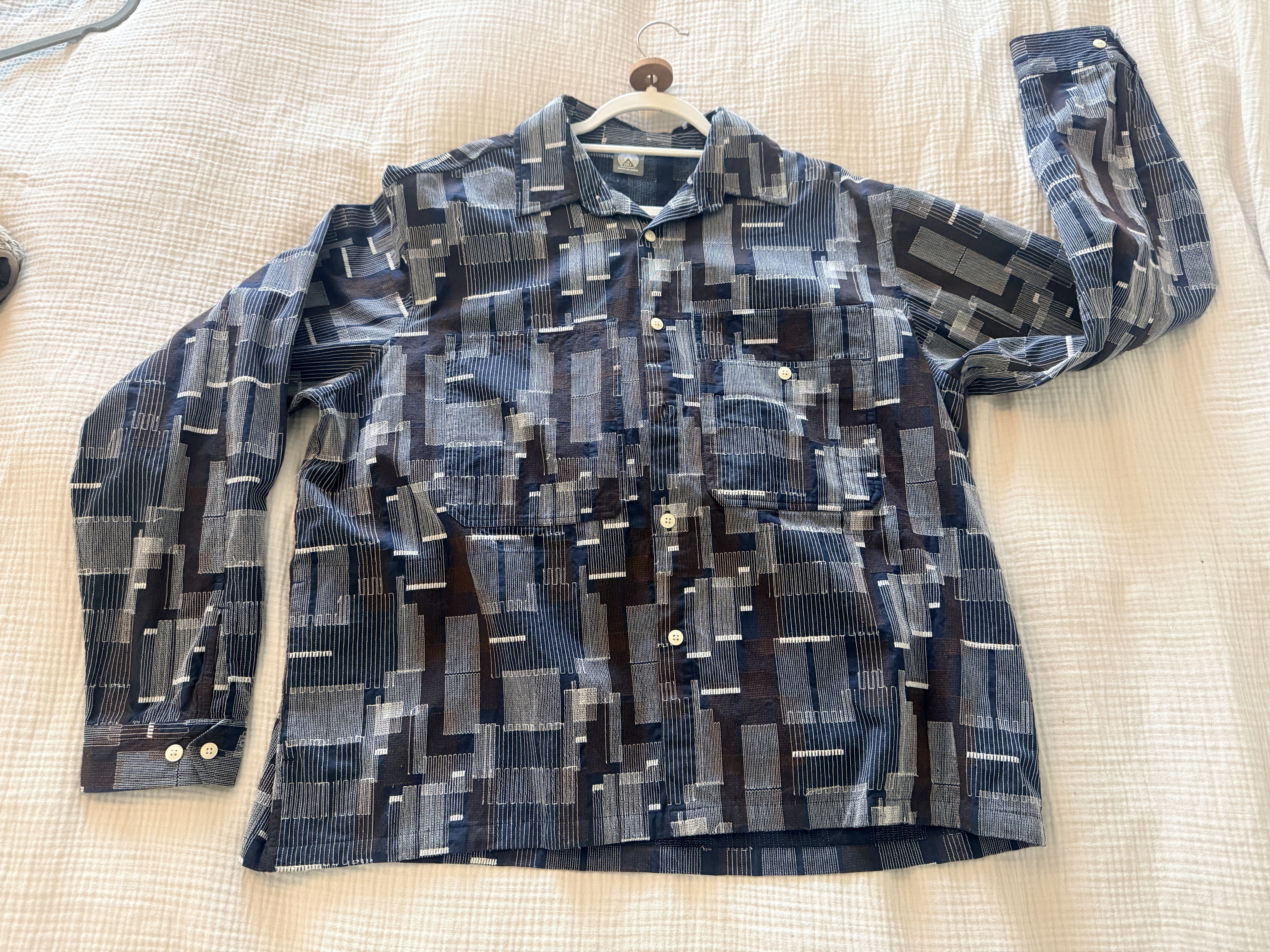 18 East PILCHUCK WORK SHIRT - EMBROIDERED COTTON MICRO RIPSTOP Size US L / EU 52-54 / 3 - 11 Thumbnail