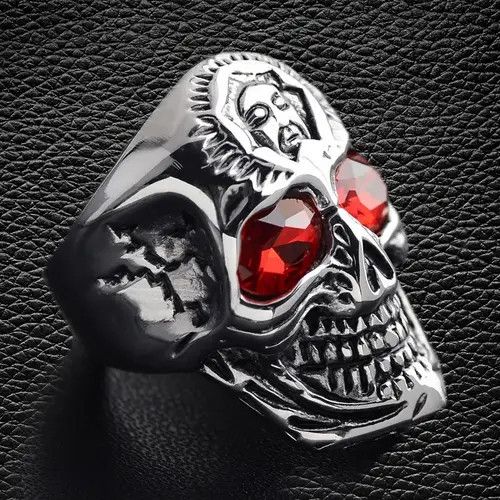 VIBE Classic Skeleton Men Skull Red Eyes Size ONE SIZE - 4 Thumbnail