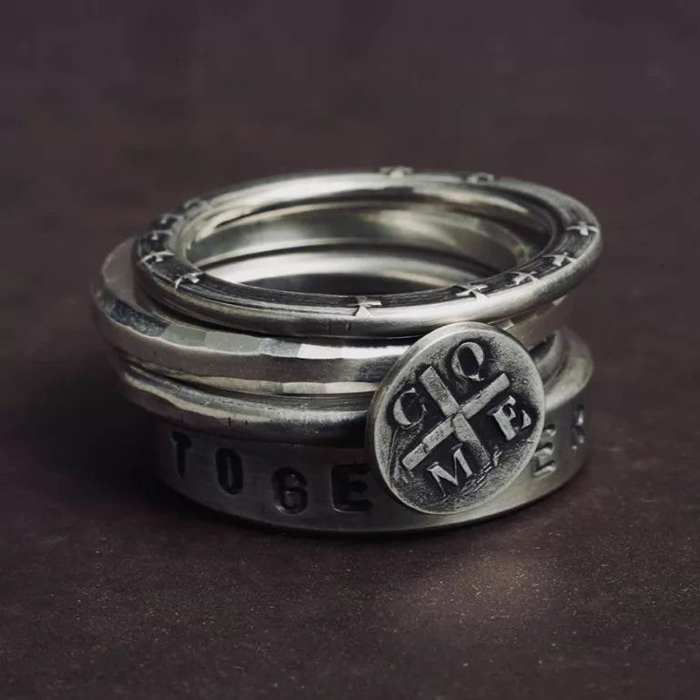 Werkstatt Munchen Werkstatt Munchen M1191 Lyric Engraved Ring S+M Size ONE SIZE - 1 Thumbnail
