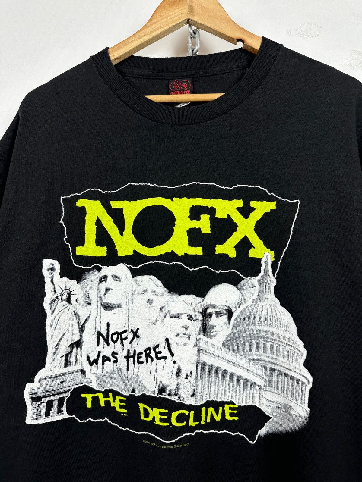 Band Tees 2000 Vintage NOFX The Decline Band T-Shirt Size US XL / EU 56 / 4 - 7 Thumbnail