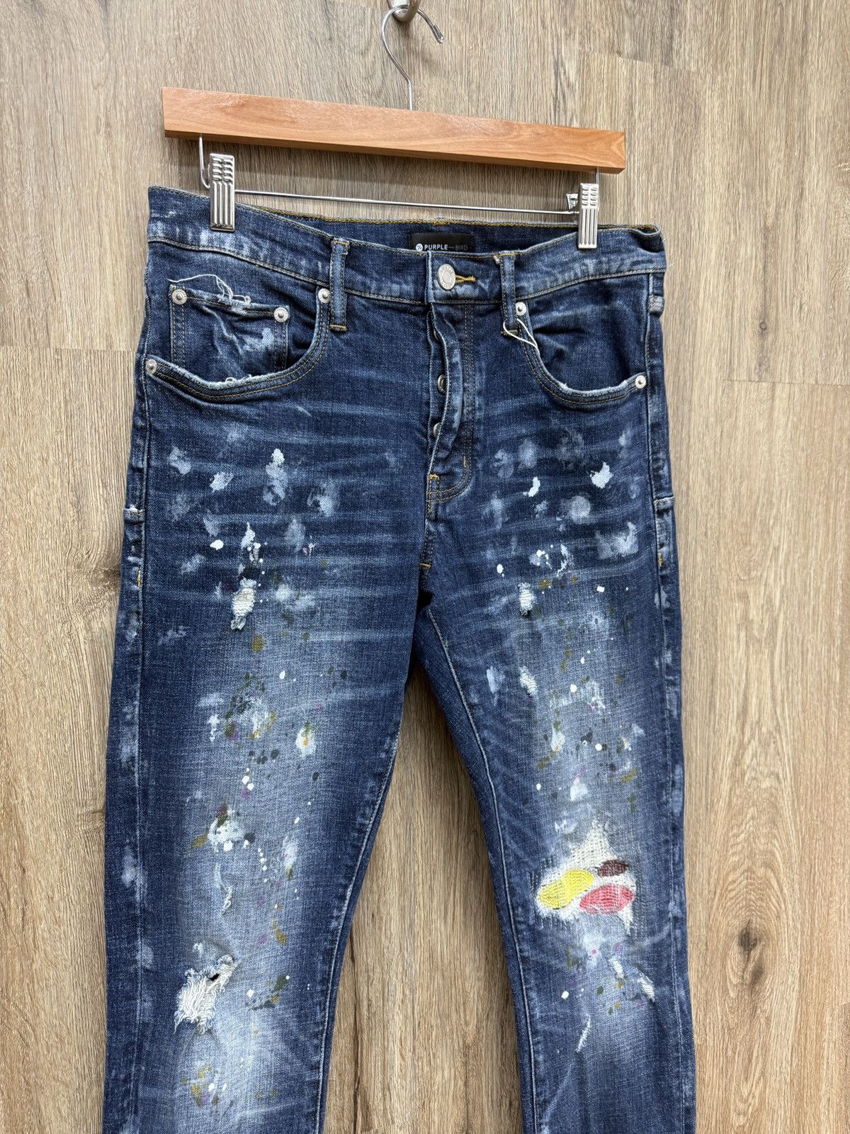 Purple Purple Blue Denim Jeans Size US 32 / EU 48 - 3 Thumbnail