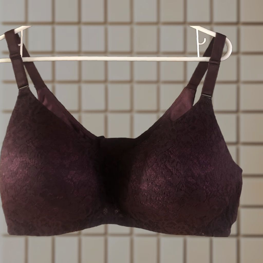 44D Torrid Curve Underwire Padded Maroon Bra Euc in Red, Women's