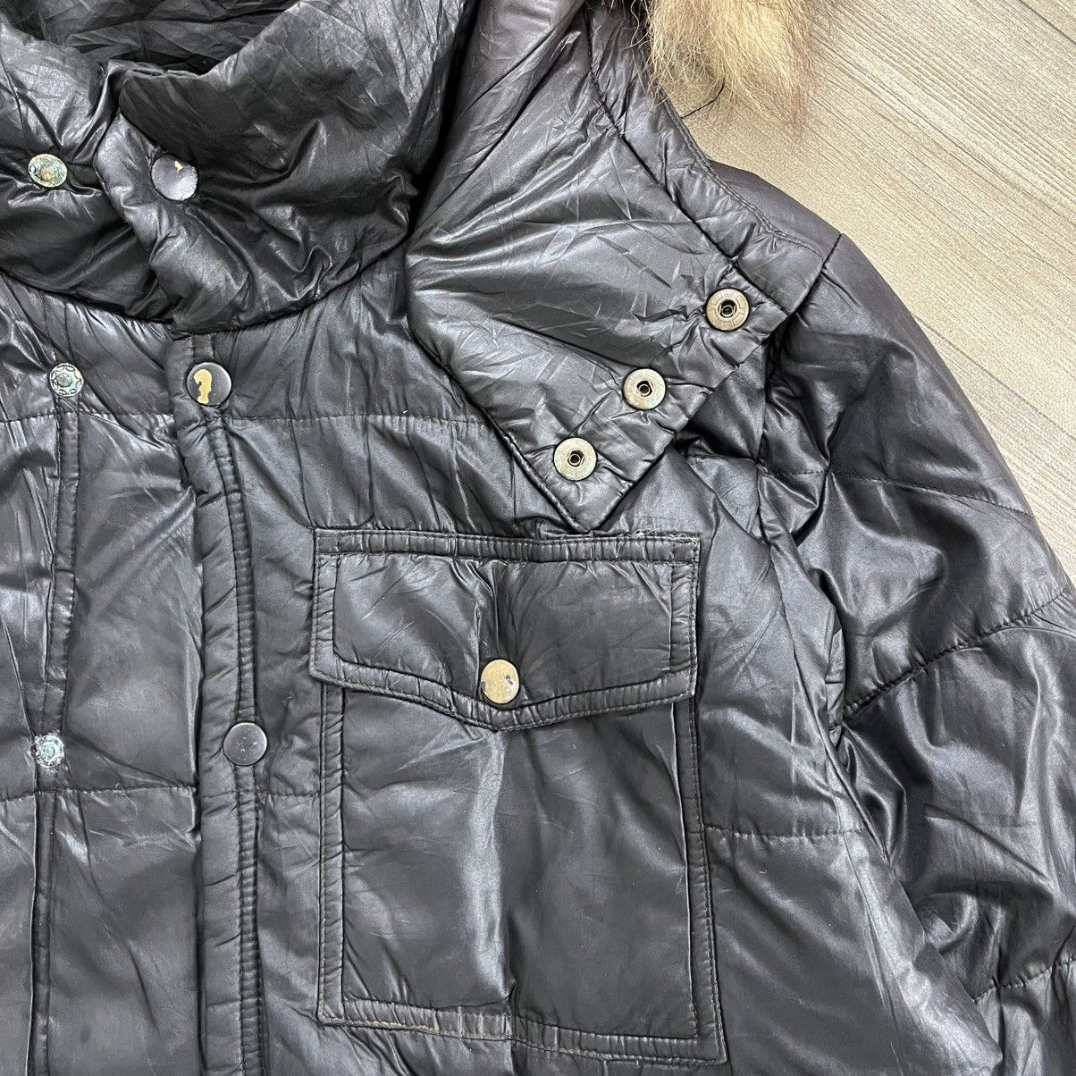 Japanese Brand 2000s Breathmint IfSixWasNine Kmrii Goa Lgb Fur Down Jacket Size US L / EU 52-54 / 3 - 7 Thumbnail