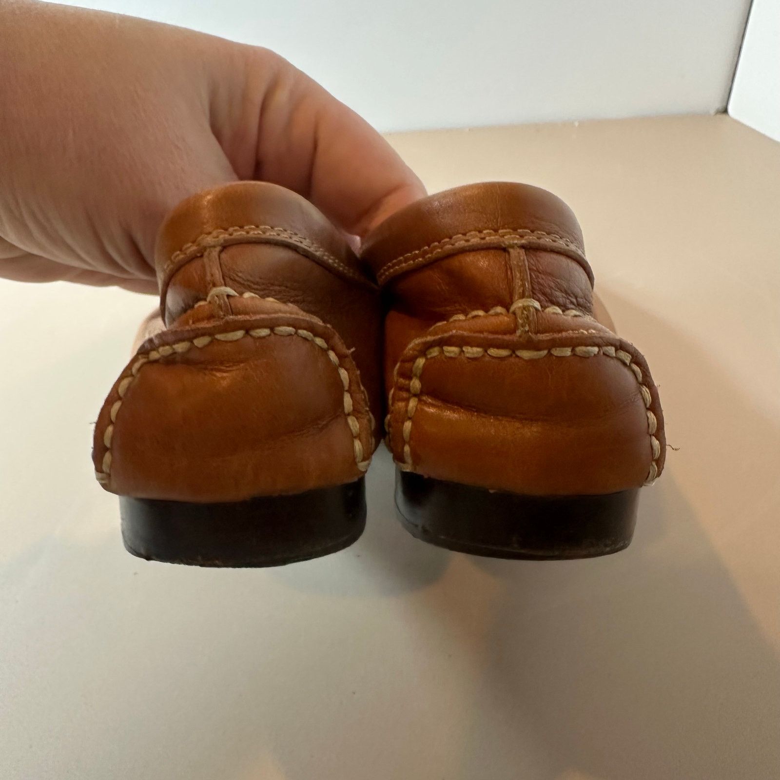 Franco Sarto Franco Sarto Kaiser Penny Loafers Women's 8 Leather Brown Size US 8 / IT 38 - 6 Thumbnail