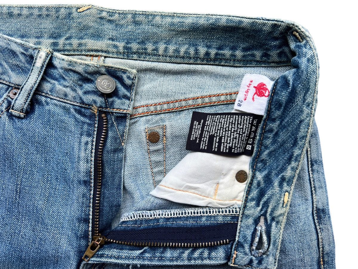 45rpm Vintage 45RPM Japan Distressed Faded Denim Jeans 29x30 Size US 29 - 10 Thumbnail