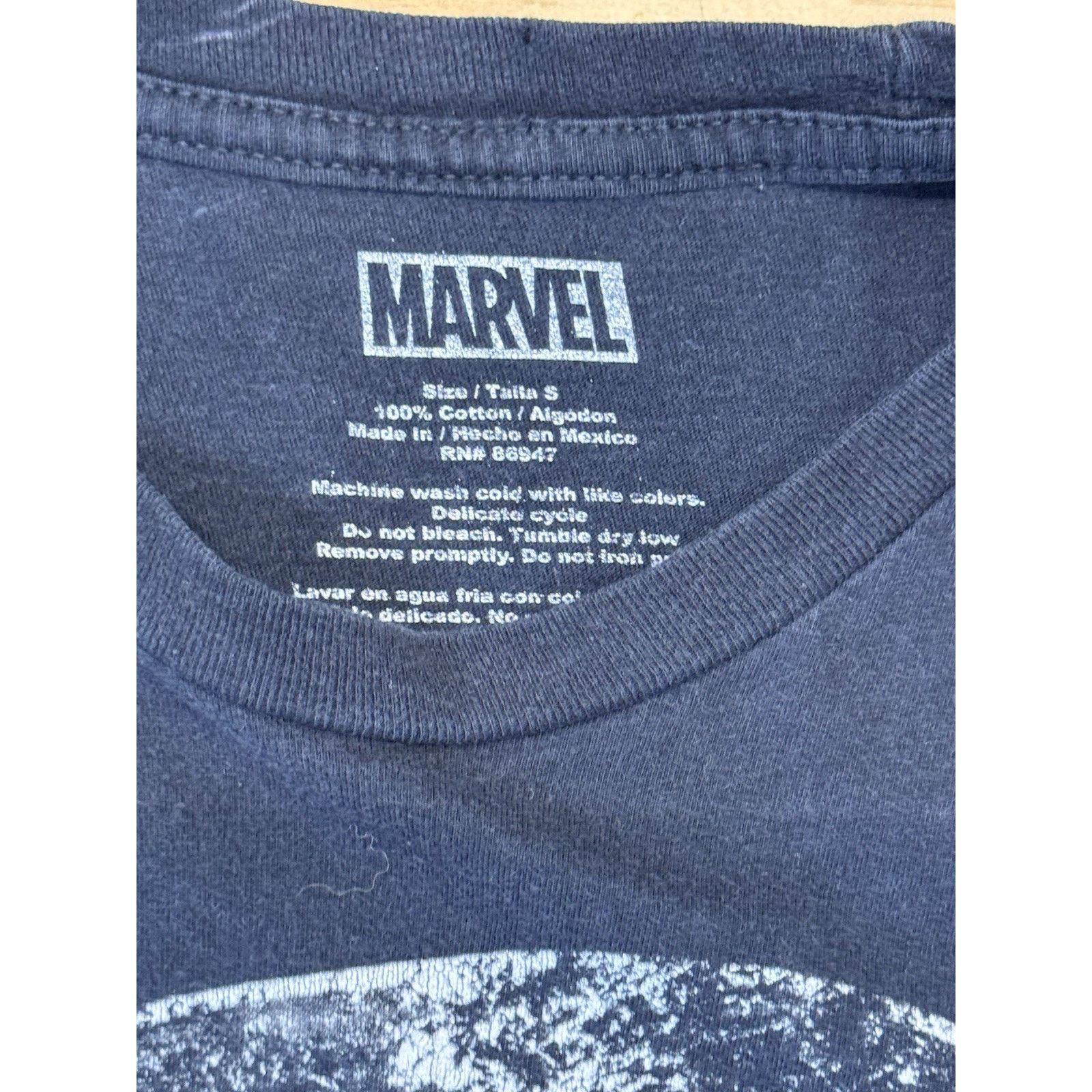 Marvel Comics Marvel Shirt Men's Small Classic Black Graphic Cotton Tee Size US S / EU 44-46 / 1 - 2 Thumbnail