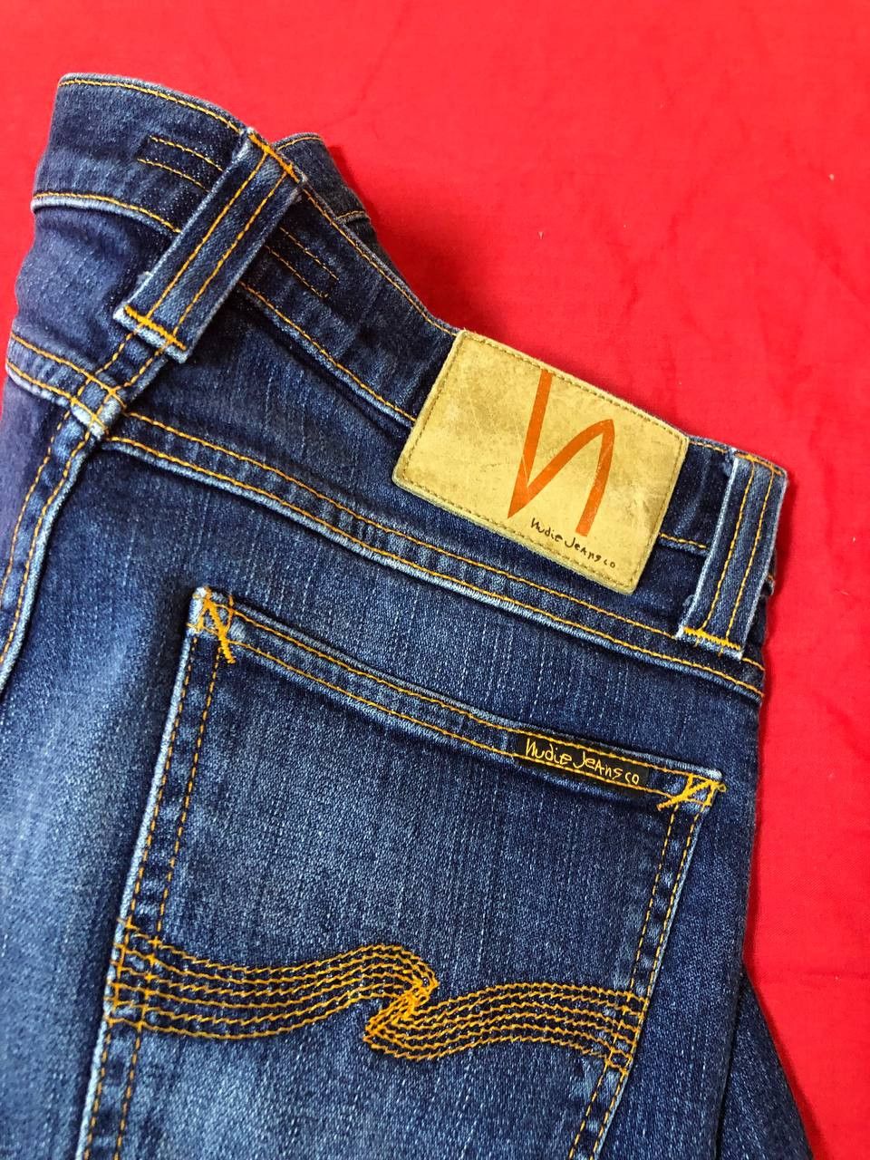 Nudie Jeans NUDIE SLIM JIM Wash Denim Regulat Straight Slim Fit Size US 28 / EU 44 - 5 Thumbnail