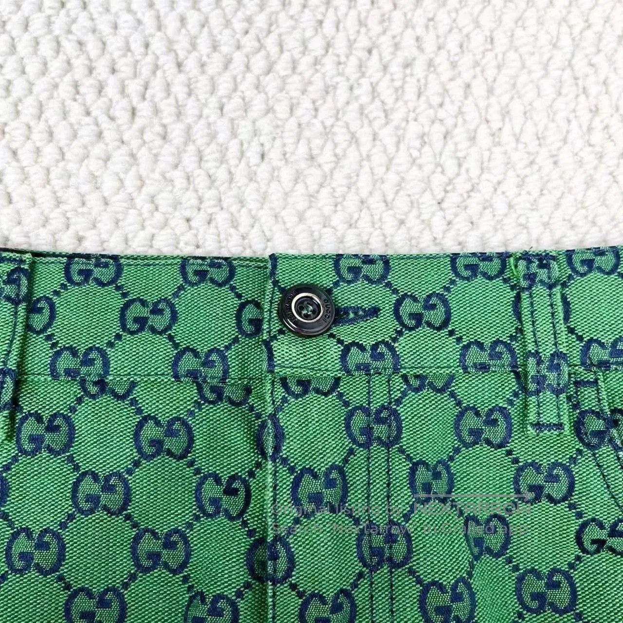 Gucci gucci double g printed denim long pants. Size US 32 / EU 48 - 4 Thumbnail