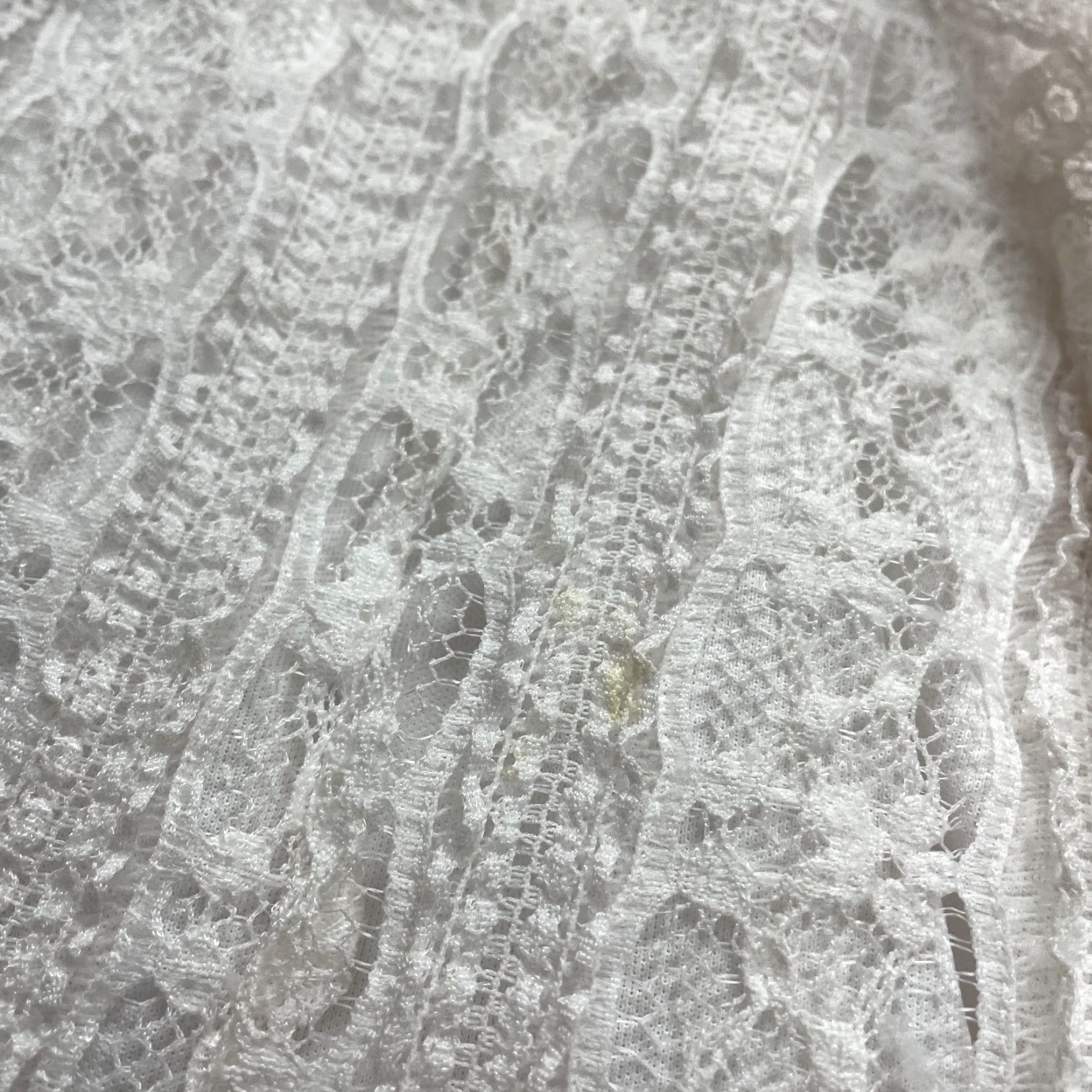 Vintage Dressbarn Blouse Womens 18/20 White Lace Shor Sleeve Lined Round Neck Casual Top Size XXL / US 16-18 / IT 52-54 - 5 Thumbnail