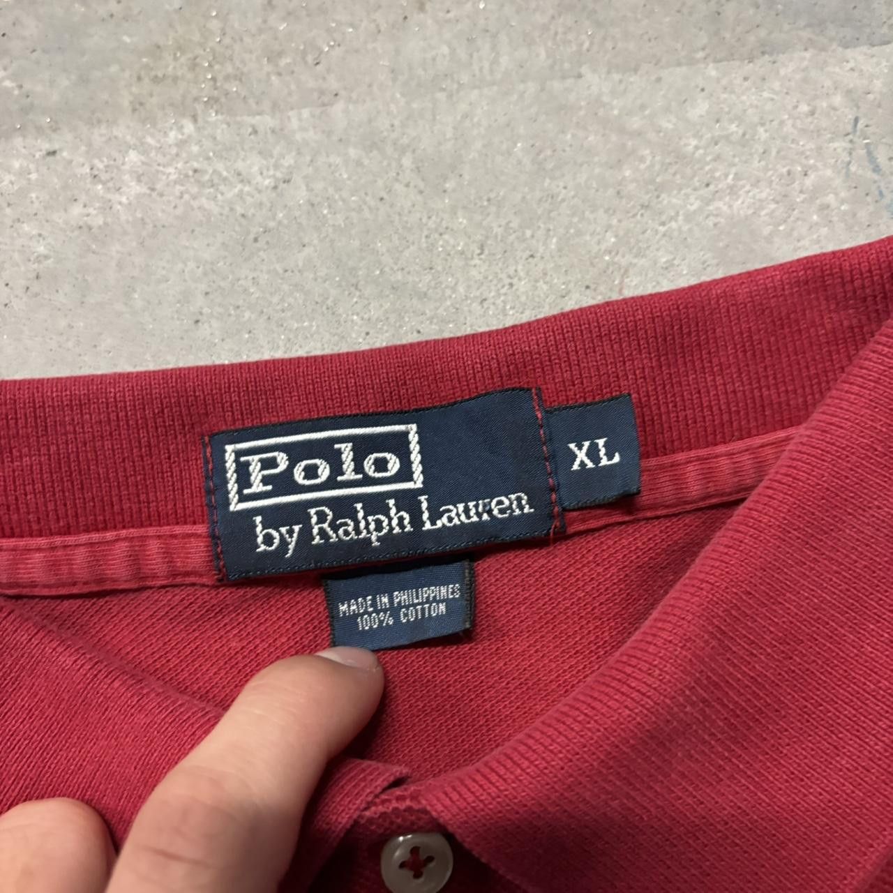 Polo Ralph Lauren × Vintage Crazy Vintage Y2K/2000s Red Polo Ralph Lauren Essential Polo Shirt! Size US XL / EU 56 / 4 - 3 Thumbnail
