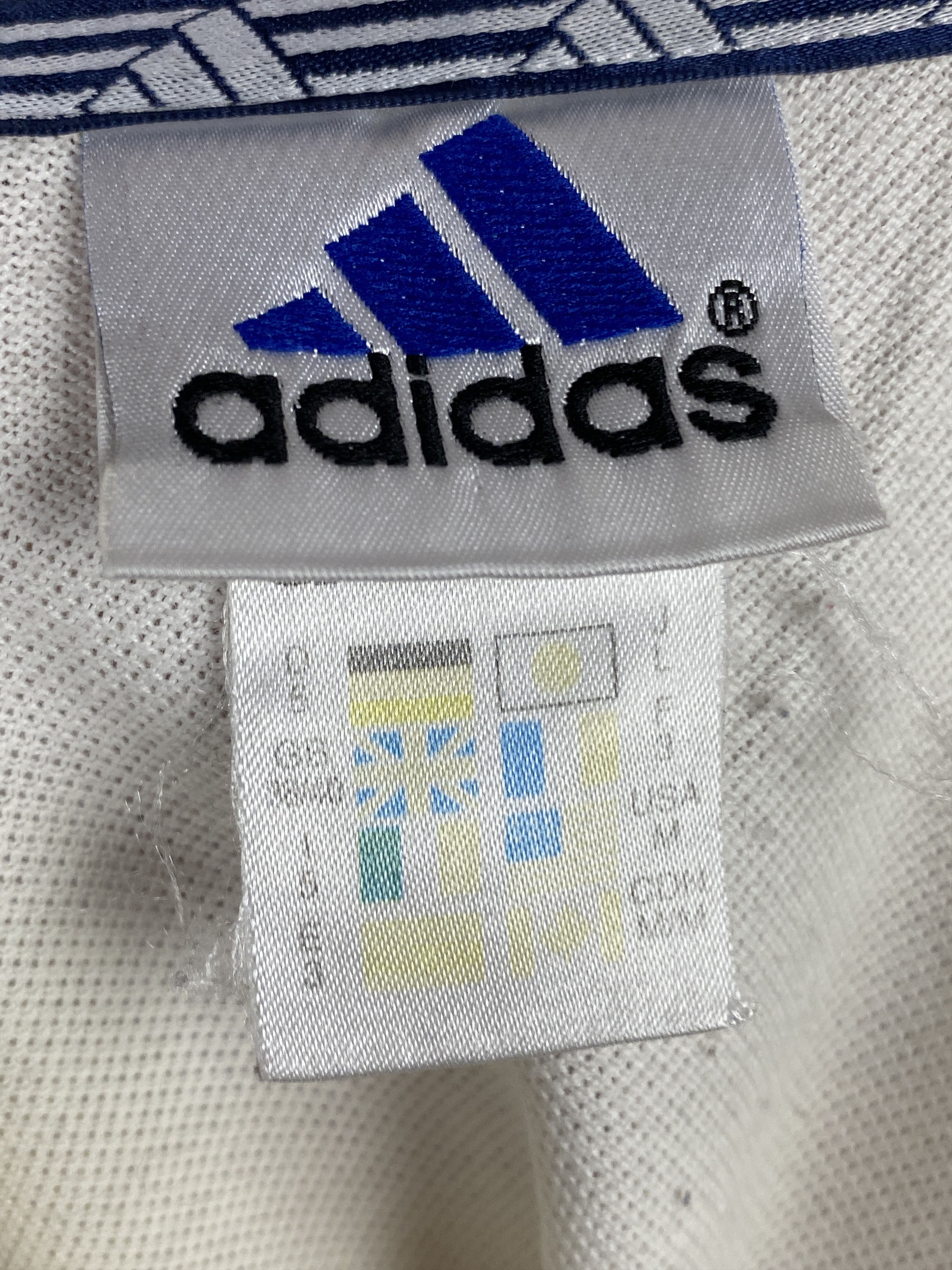 Adidas × Vintage 90s Adidas Vintage Men's Polo Shirt - M White Size US M / EU 48-50 / 2 - 5 Thumbnail