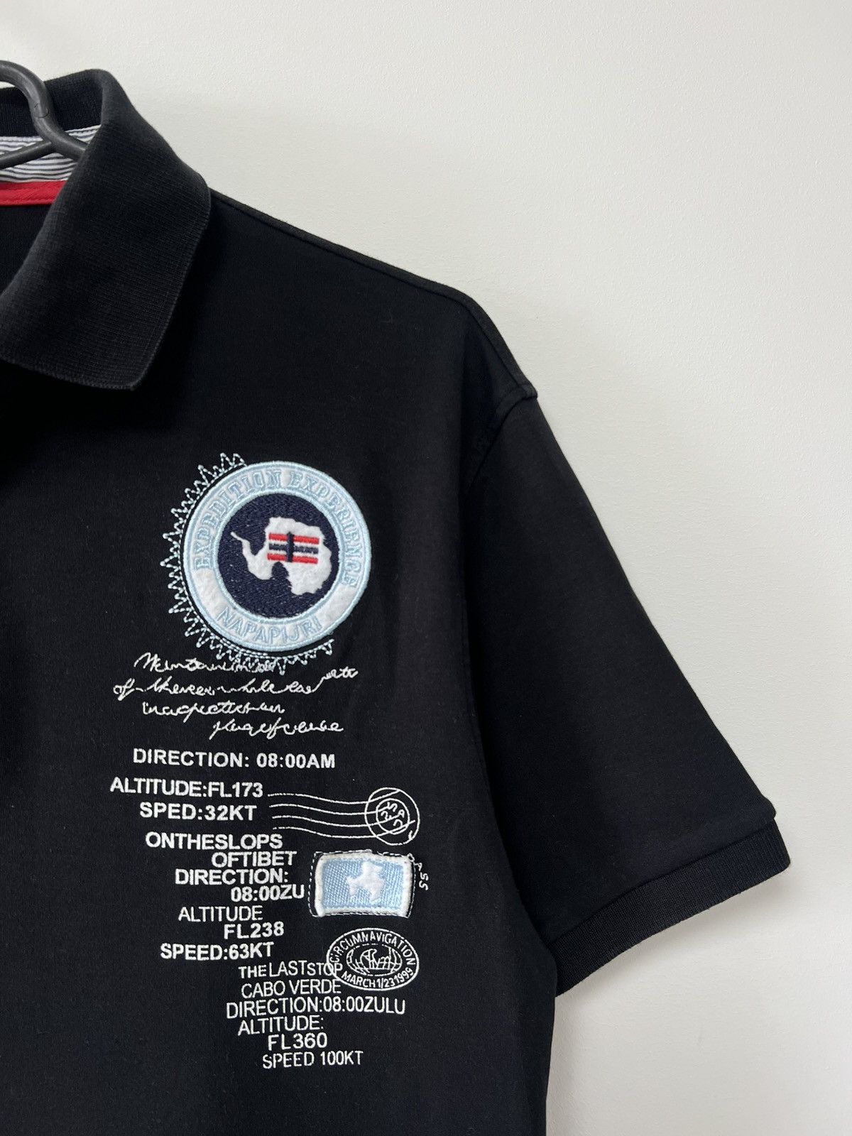 Napapijri Napapijri 1987 Black Polo Shirt Shirt Sleeve Black Rare sz L Size US L / EU 52-54 / 3 - 19 Thumbnail