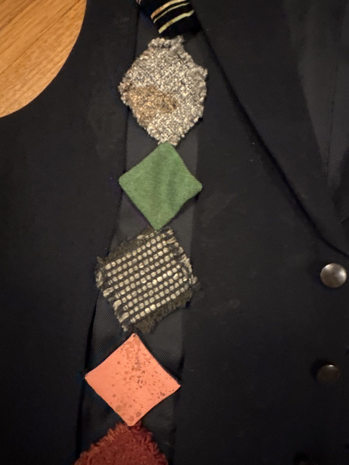 Yohji Yamamoto Yohji Yamamoto patchwork vest fw93 Size 42R - 2 Thumbnail