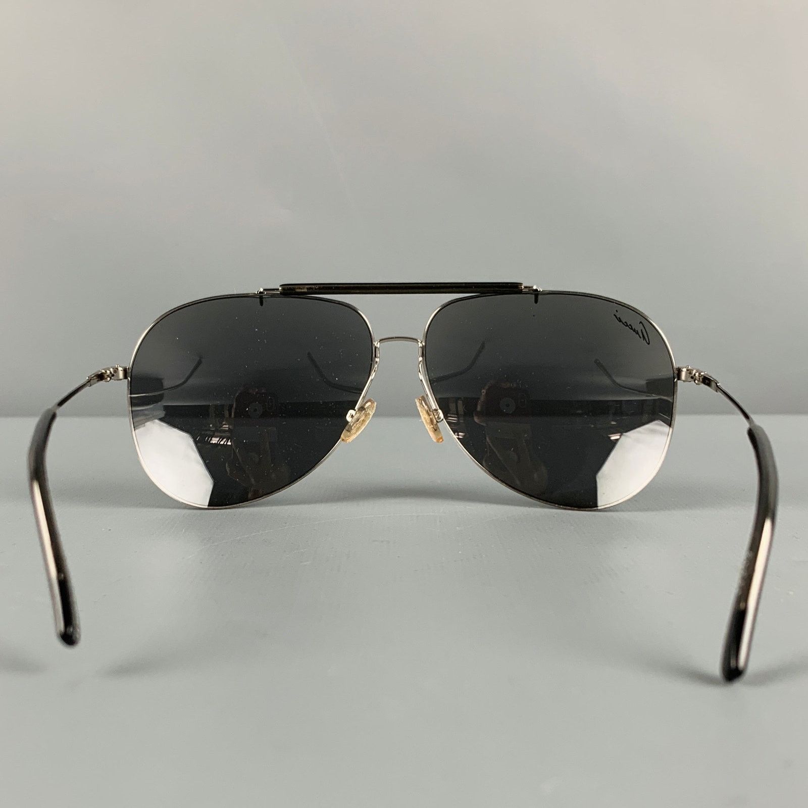 Gucci GUCCI Silver Metal Aviator Sunglasses Size ONE SIZE - 3 Thumbnail