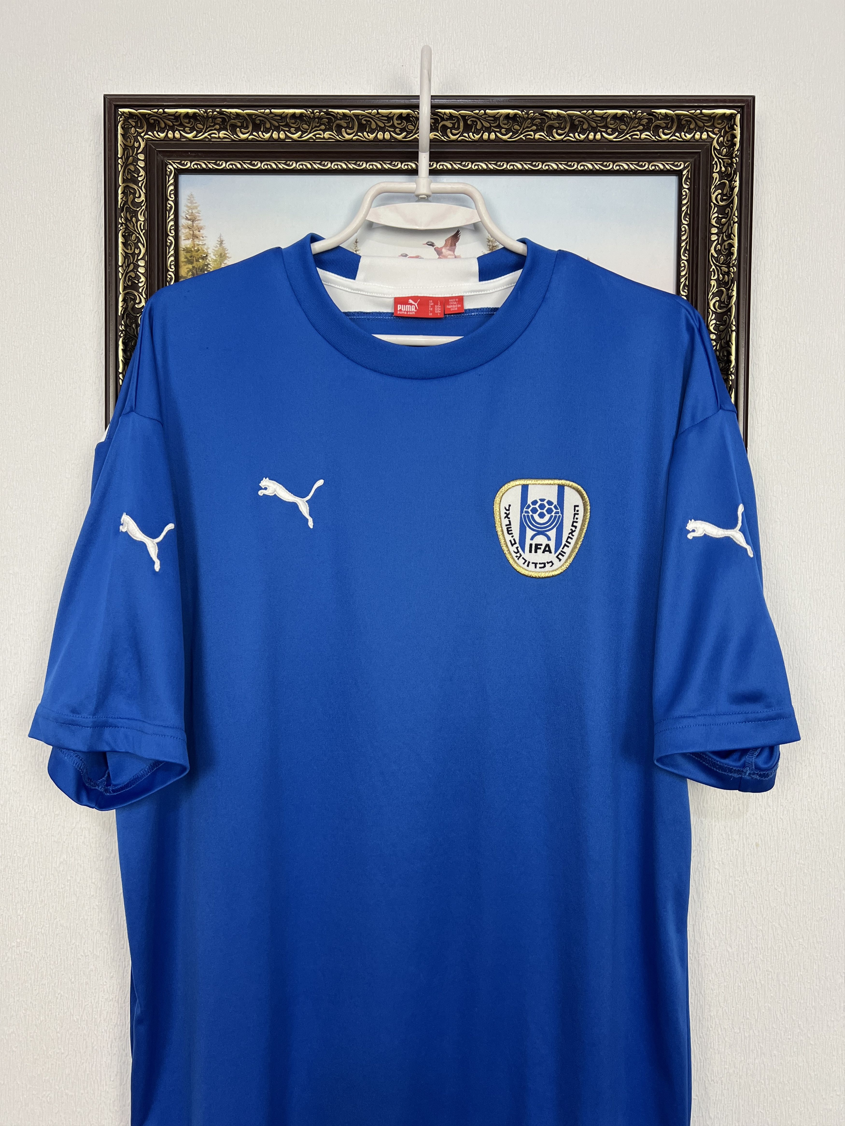 Puma Israel Home football shirt 2006 Soccer Puma Blue Jersey Size US L / EU 52-54 / 3 - 2 Thumbnail