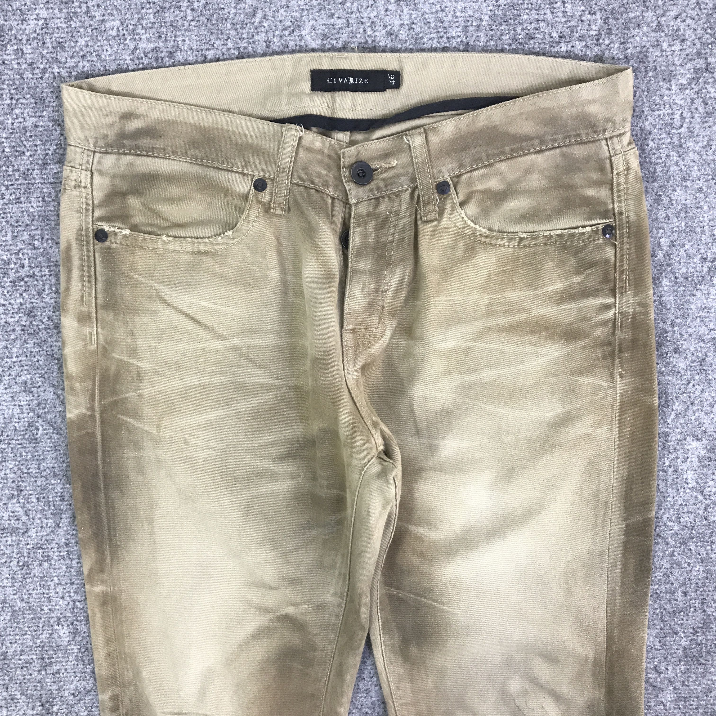 CIVARIZE FLARE CIVARIZE RARE DESIGN PUNK DENIM PANTS K118B16 Size US 32 / EU 48 - 2 Thumbnail