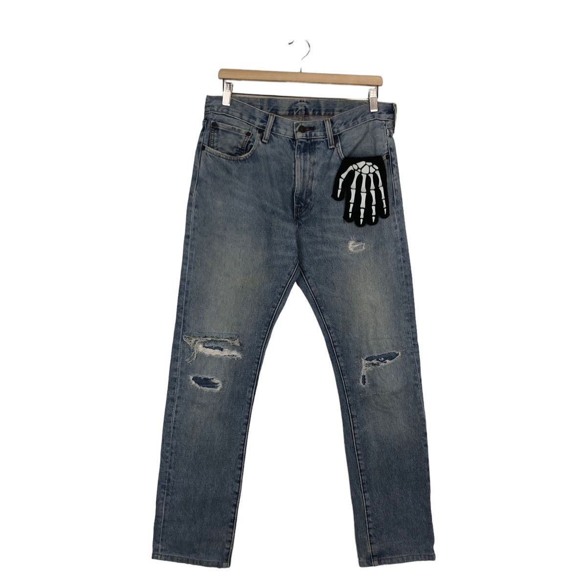 Levi's Vintage Clothing 🔥VINTAGE LEVI’S LOT 505 STRAIGHT CUT DISTRESSED DENIM JEANS Size US 32 / EU 48 - 1 Thumbnail