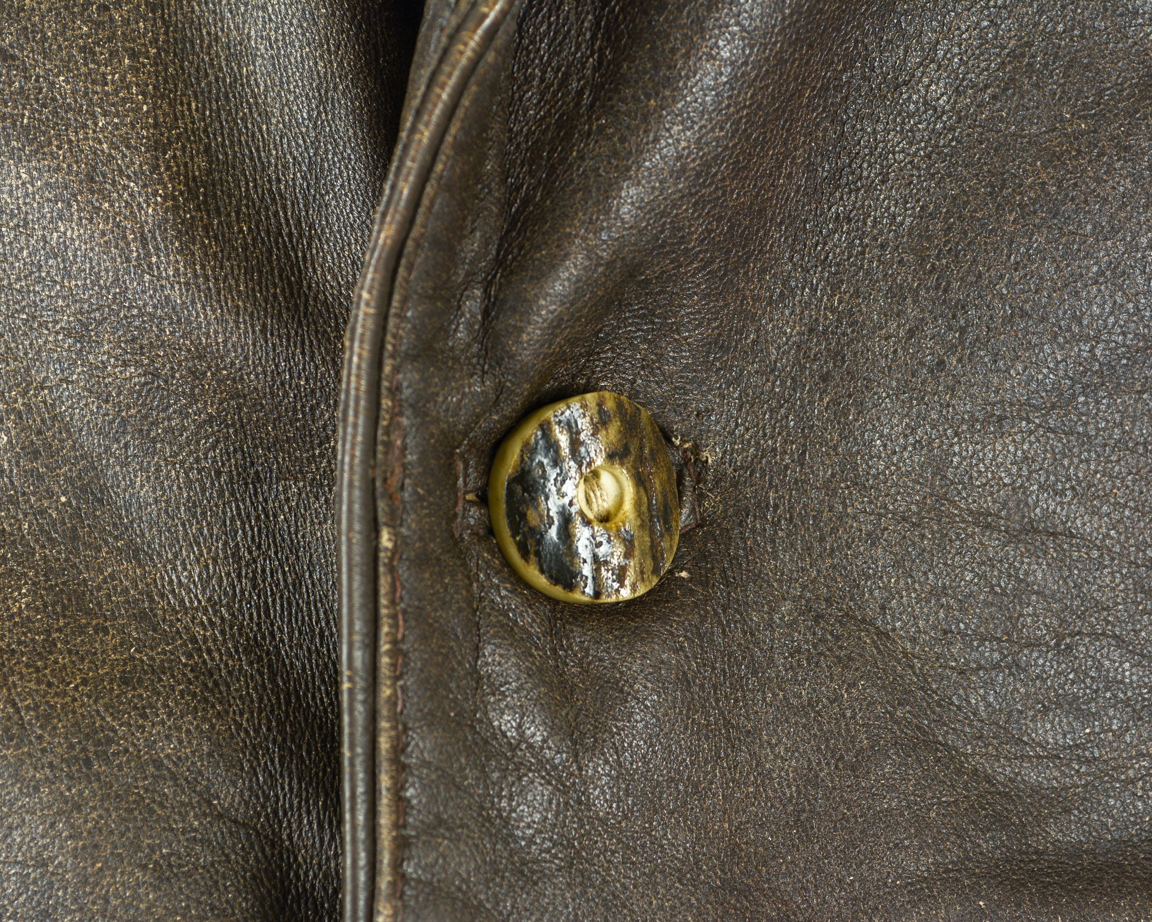 Vintage Real Bone Button leather blazer UK 40 US Trachten Jacket M Size US M / EU 48-50 / 2 - 8 Thumbnail