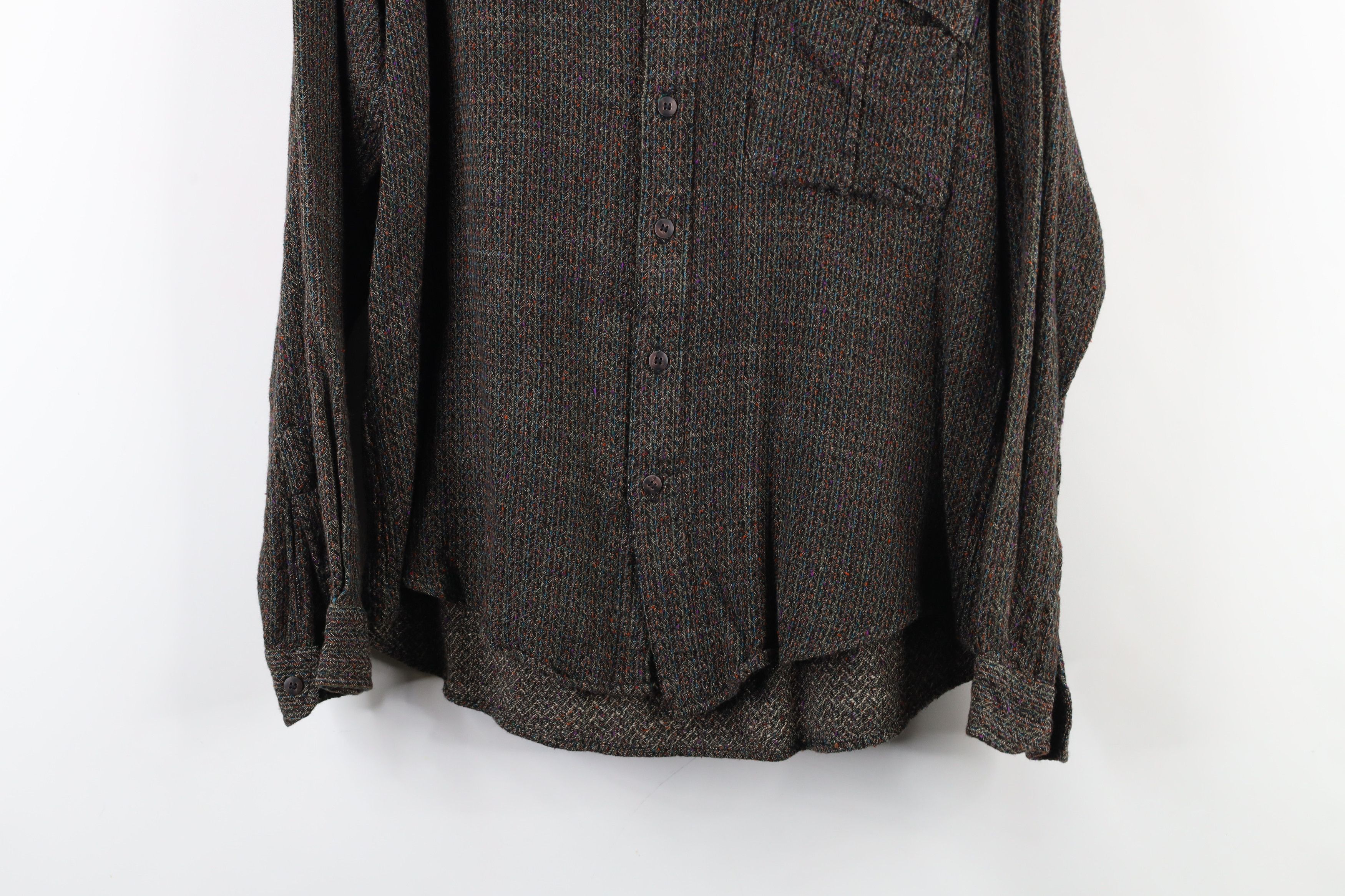 Vintage Vintage 70s Streetwear Rainbow Collared Button Shirt USA Size US M / EU 48-50 / 2 - 3 Thumbnail