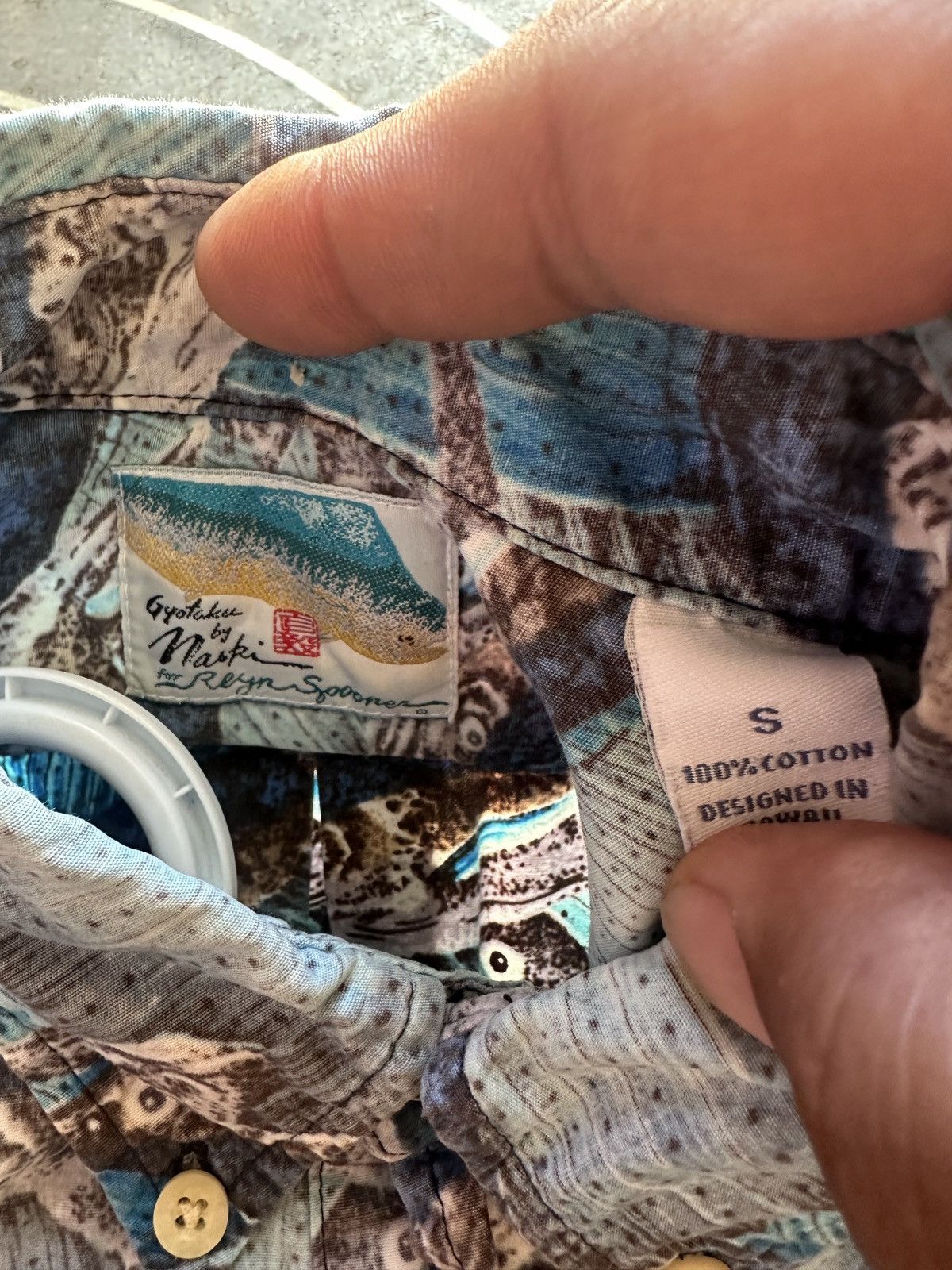 Reyn Spooner Reyn Spooner Gyotaku Naoki Hawaiian Shirt Men's S Blue Size US S / EU 44-46 / 1 - 4 Thumbnail