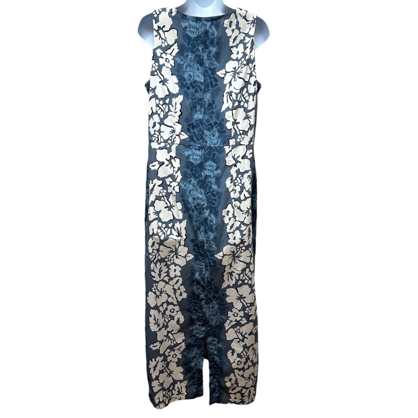 Hilo Hattie VINTAGE Hilo Hattie Hawaiian Aloha Sundress Women’s Size 16 Blue Floral Cotton Luau Casual Size XXL / US 16-18 / IT 52-54 - 2 Thumbnail