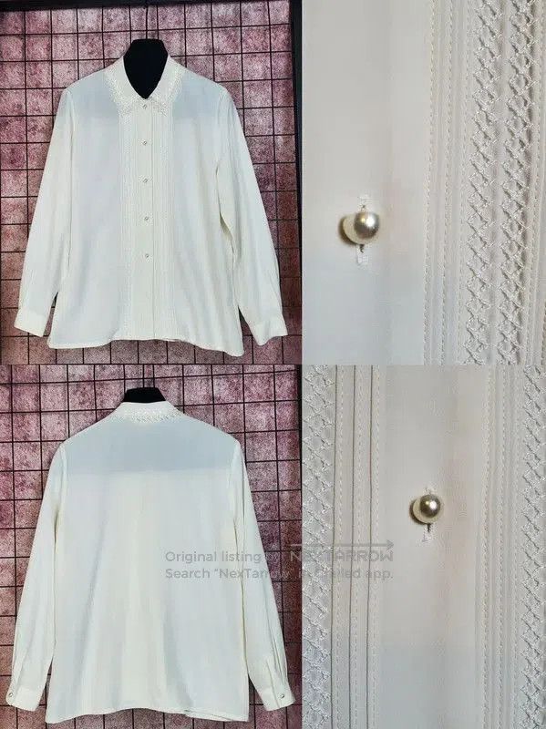 Burberry Burberry Embroidered Lace Long Sleeve Shirt. Size S / US 4 / IT 40 - 2 Thumbnail