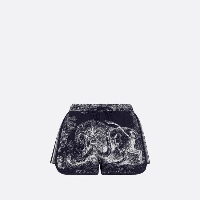 image of Dior O1Bcso1Str0224 Shorts In Navy Blue, Women's (Size 36)