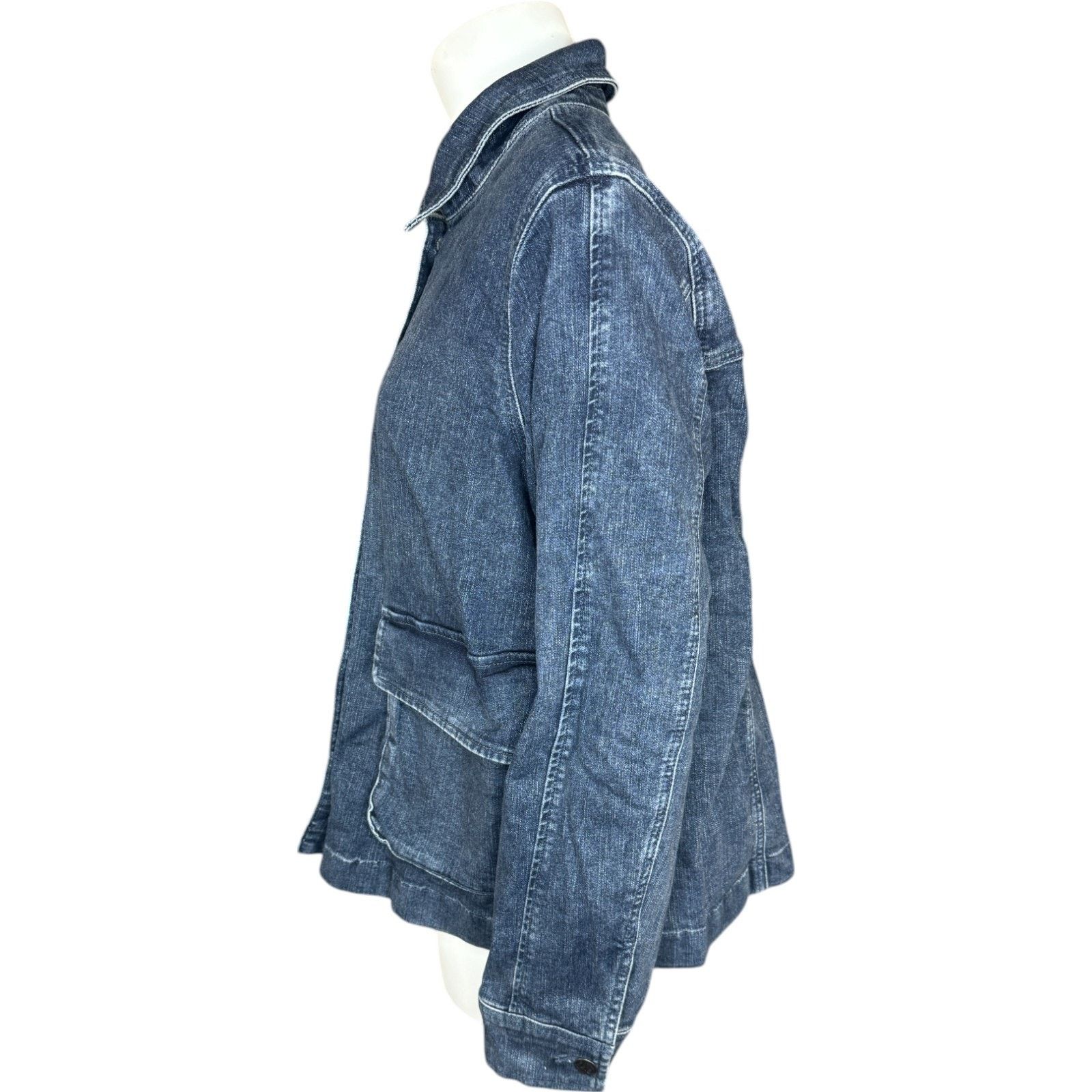 Other Me by Jennie Garth Denim Jacket Washed Grey Blue Wash 1X Size XL / US 12-14 / IT 48-50 - 4 Thumbnail