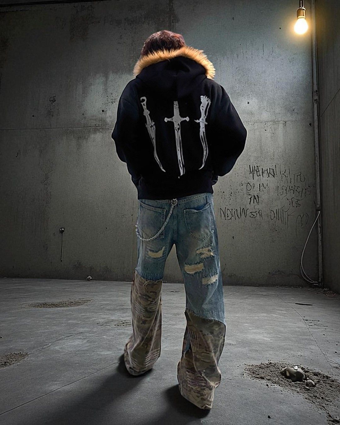Other Wasteland Style Cardigan Zip UP Fur Hooded Jacket Size US XL / EU 56 / 4 - 4 Thumbnail