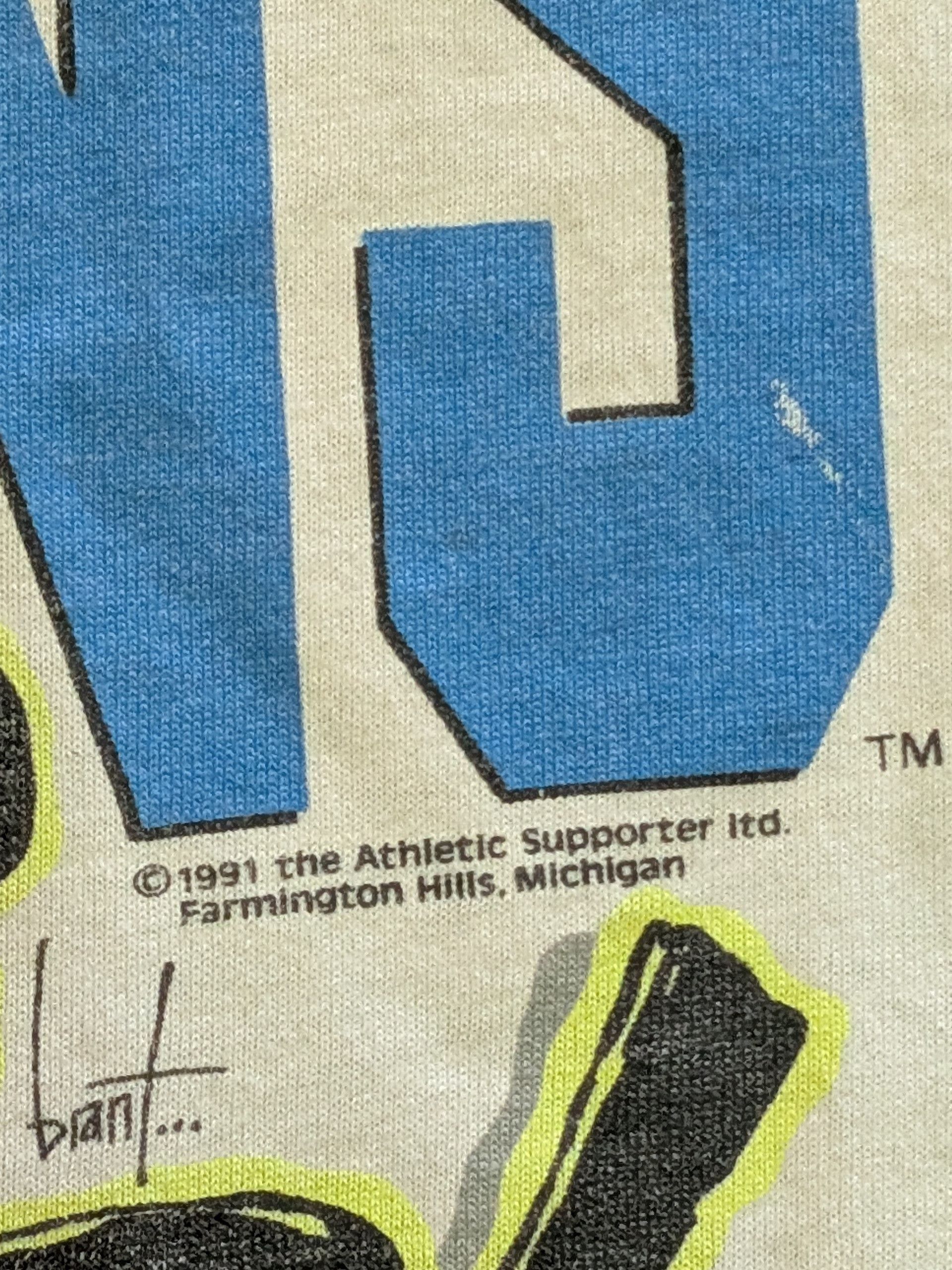 Other 1991 Mike Utley Detroit Lions Screen Stars T-Shirt Size XL Size US XL / EU 56 / 4 - 3 Thumbnail