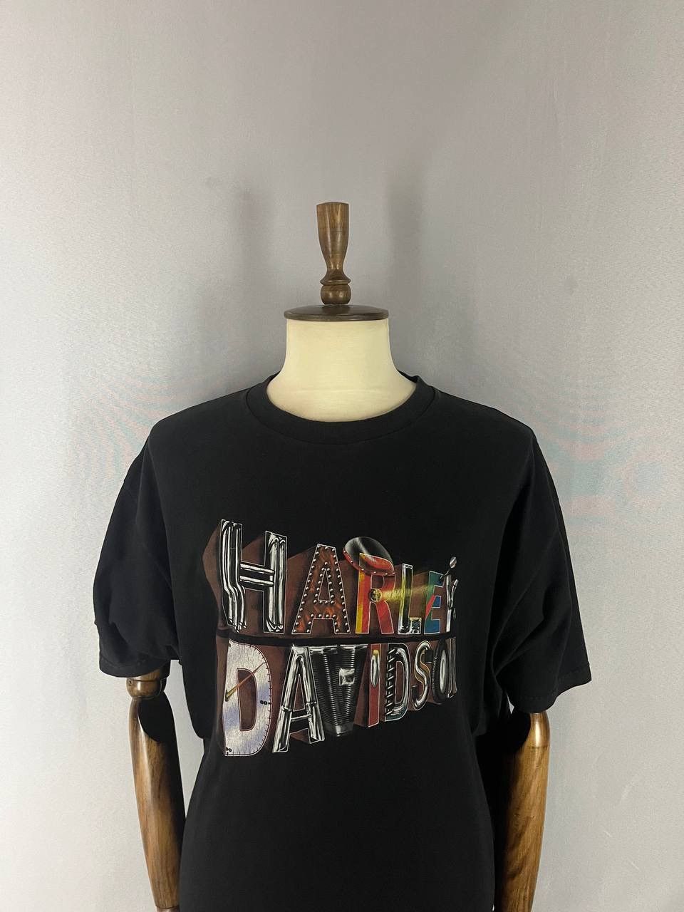 Harley Davidson Harley Davidson Tee T Shirt Vintage Black 1999 Size US XXL / EU 58 / 5 - 2 Thumbnail