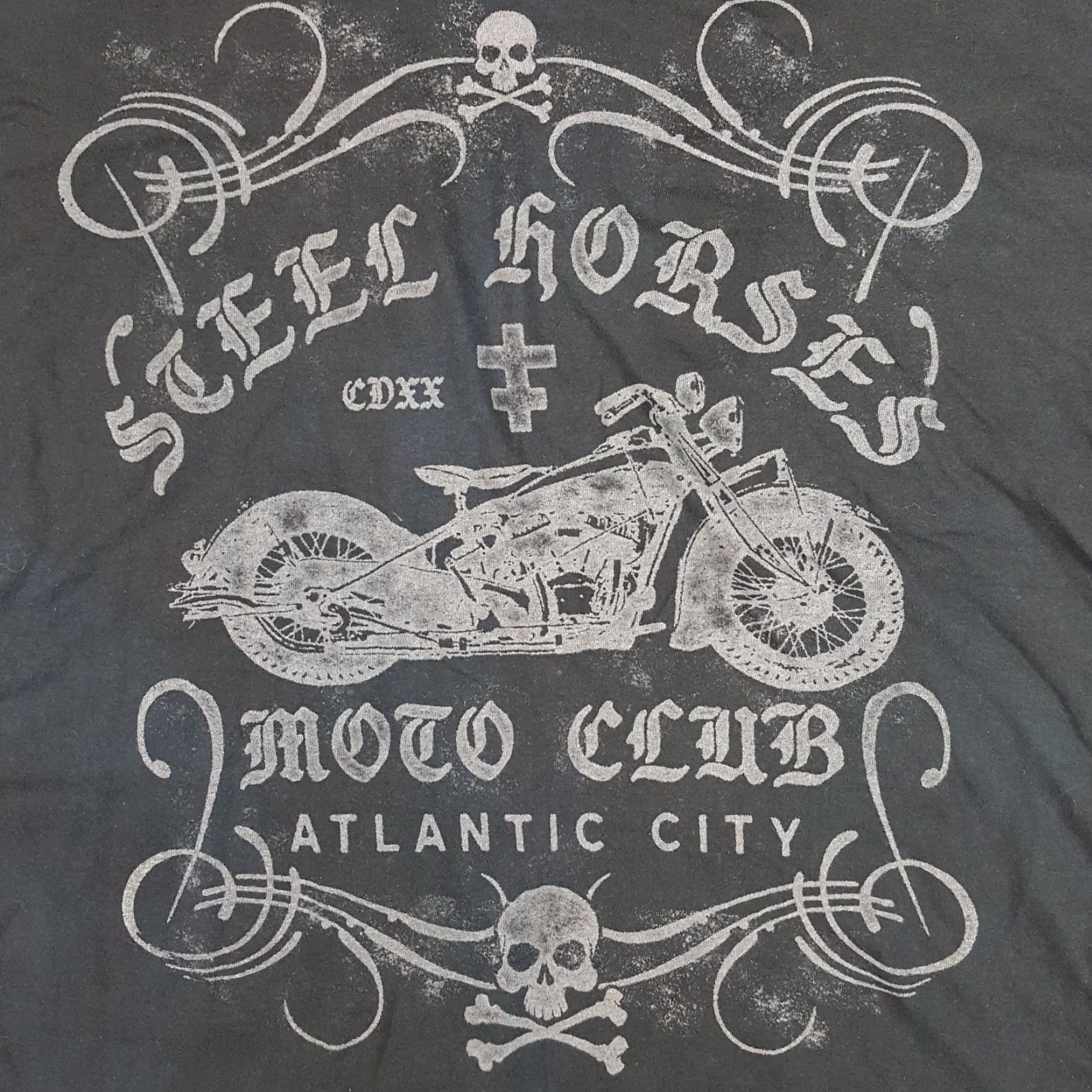 Gildan VINTAGE Gildan 2000s Biker Skull Cross T-Shirt Sz 2XL Black Y2K Motorcycle Mens Size US XXL / EU 58 / 5 - 3 Thumbnail