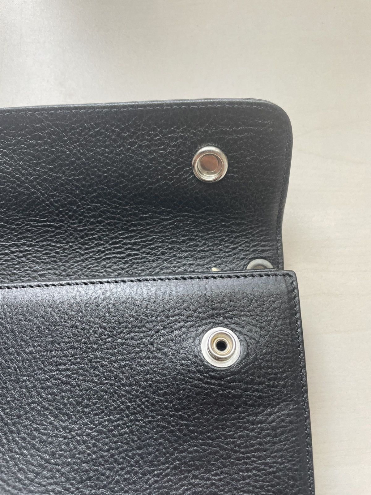 Chrome Hearts Chrome Hearts Wave Cross Ball Heavy Leather Long Wallet Size ONE SIZE - 7 Thumbnail