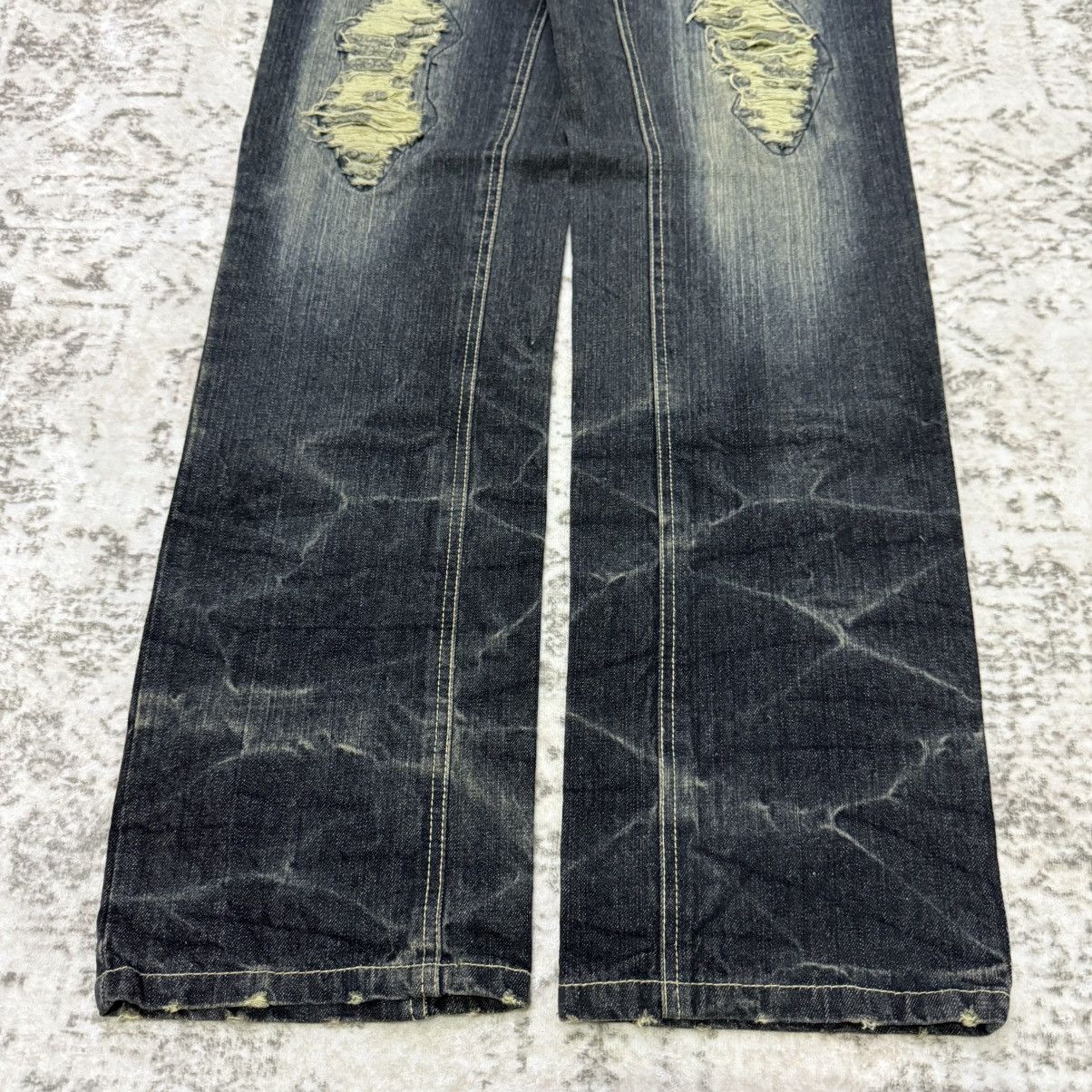 Kapital Gumu Japan Distressed Boro Honeycomb Loose Jeans Size US 33 - 7 Thumbnail