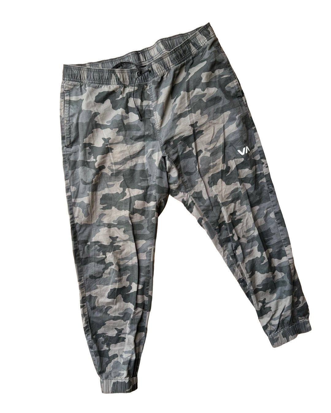 RVCA RVCA Men's Gray Camo Jogger Sweatpants Size US 37 - 1 Thumbnail