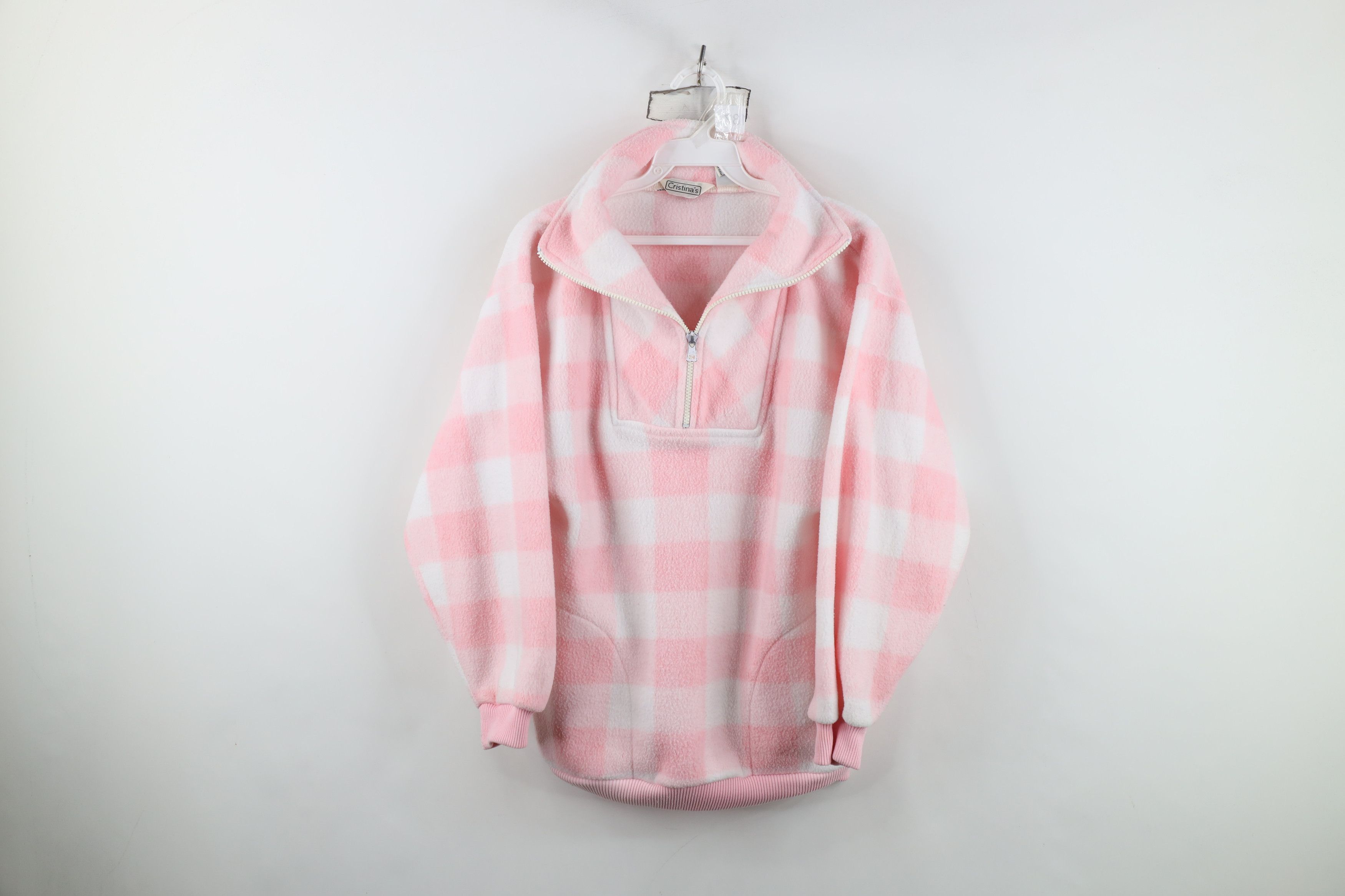 Vintage Vintage 90s Streetwear Fleece Half Zip Pullover Sweater Size S / US 4 / IT 40 - 1 Thumbnail