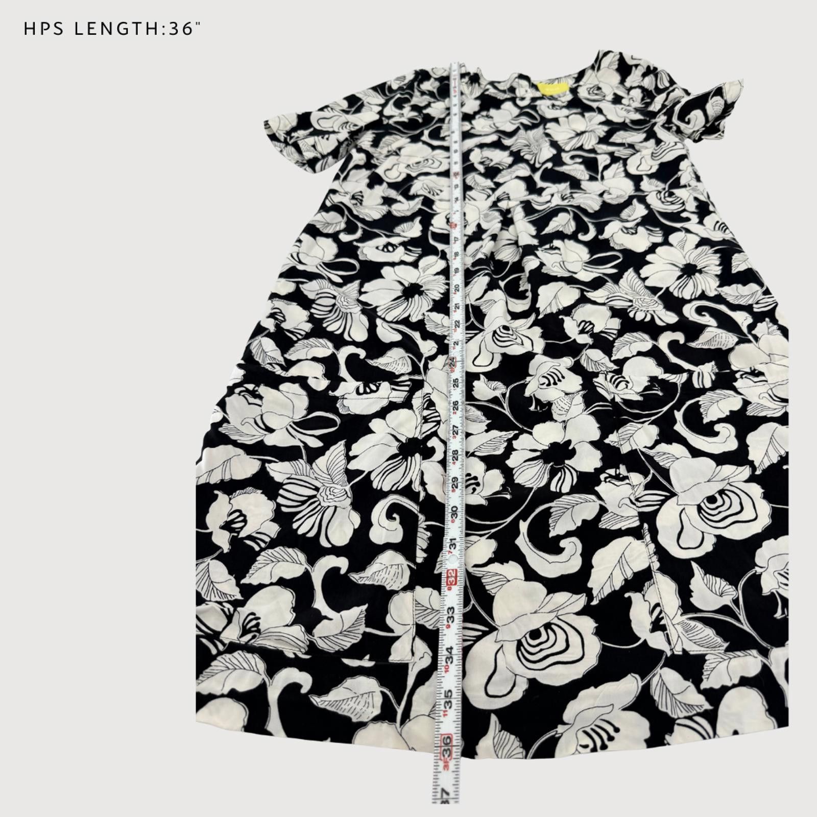 Other Anthropologie Maeve Zola Floral Shift Dress Black Ivory 2 Size XS / US 0-2 / IT 36-38 - 9 Thumbnail