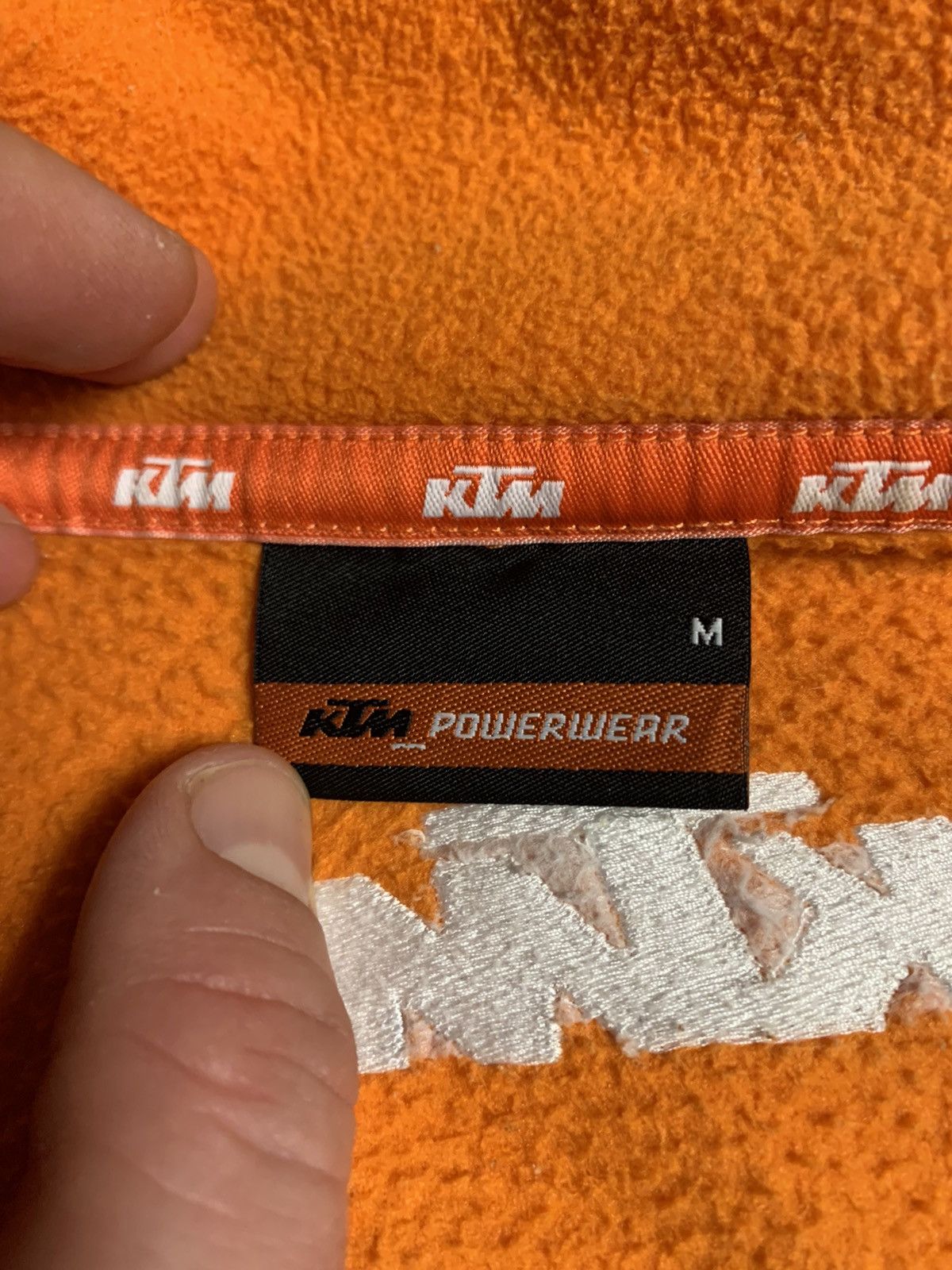 Other Vintage KTM Racing Moto Red Bull logo fleece jacket Size US M / EU 48-50 / 2 - 9 Thumbnail