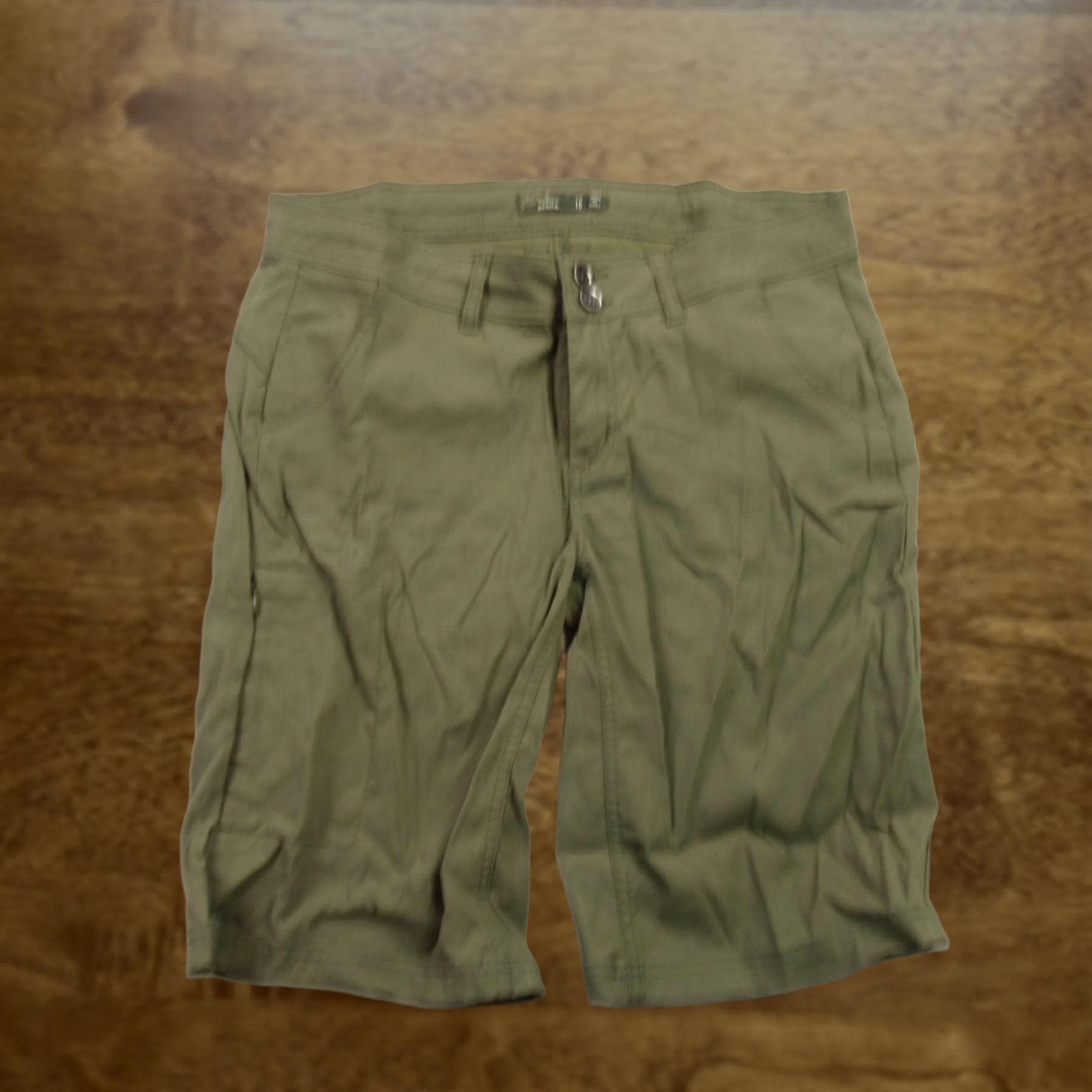 Prana prAna Shorts Womens 10 Lightweight Outdoors Pockets Green Chino Size 32" / US 10 / IT 46 - 1 Thumbnail