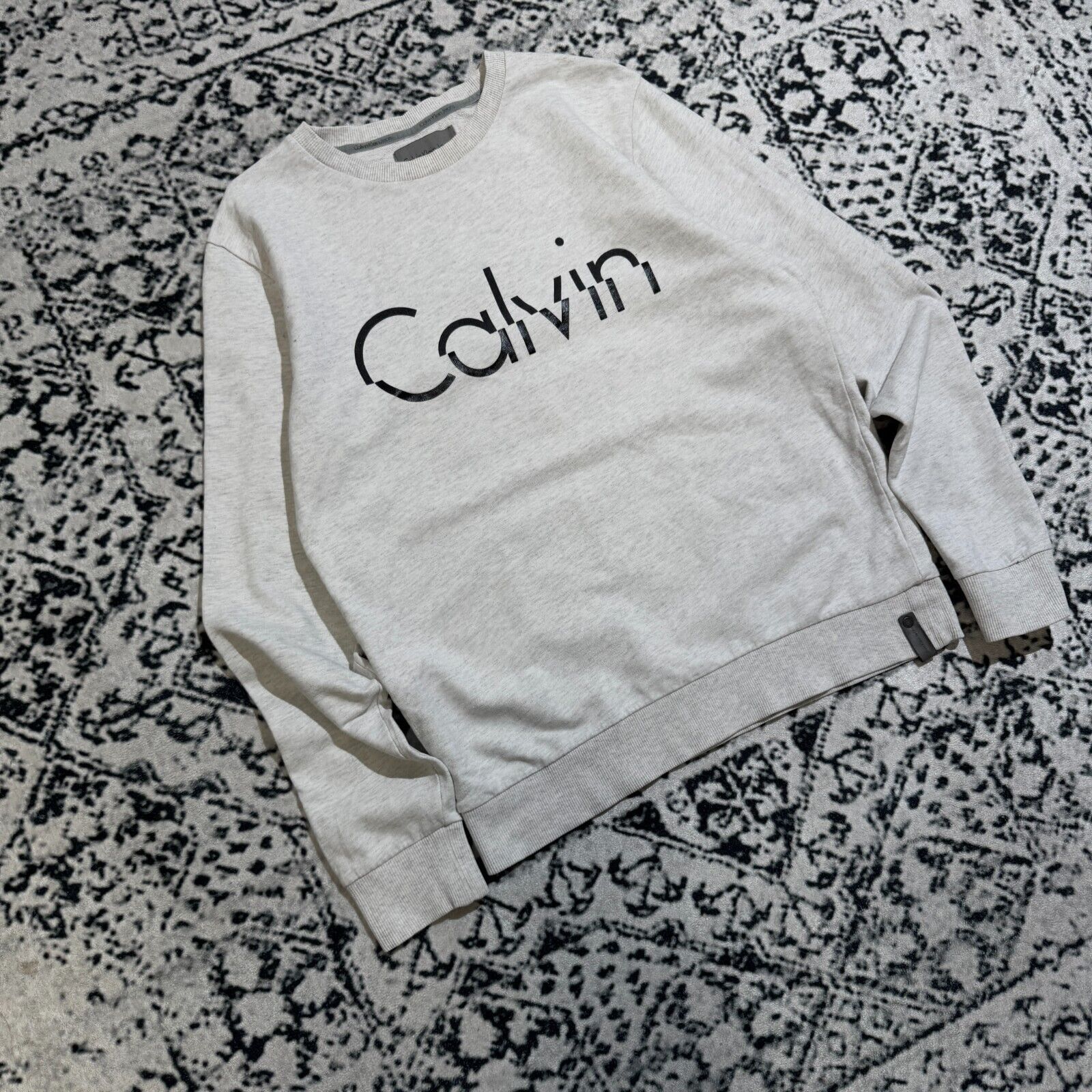 Calvin Klein × Vintage Vintage Calvin Klein Unisex Gray Cotton Crewneck Size M Y2K Size US M / EU 48-50 / 2 - 4 Thumbnail