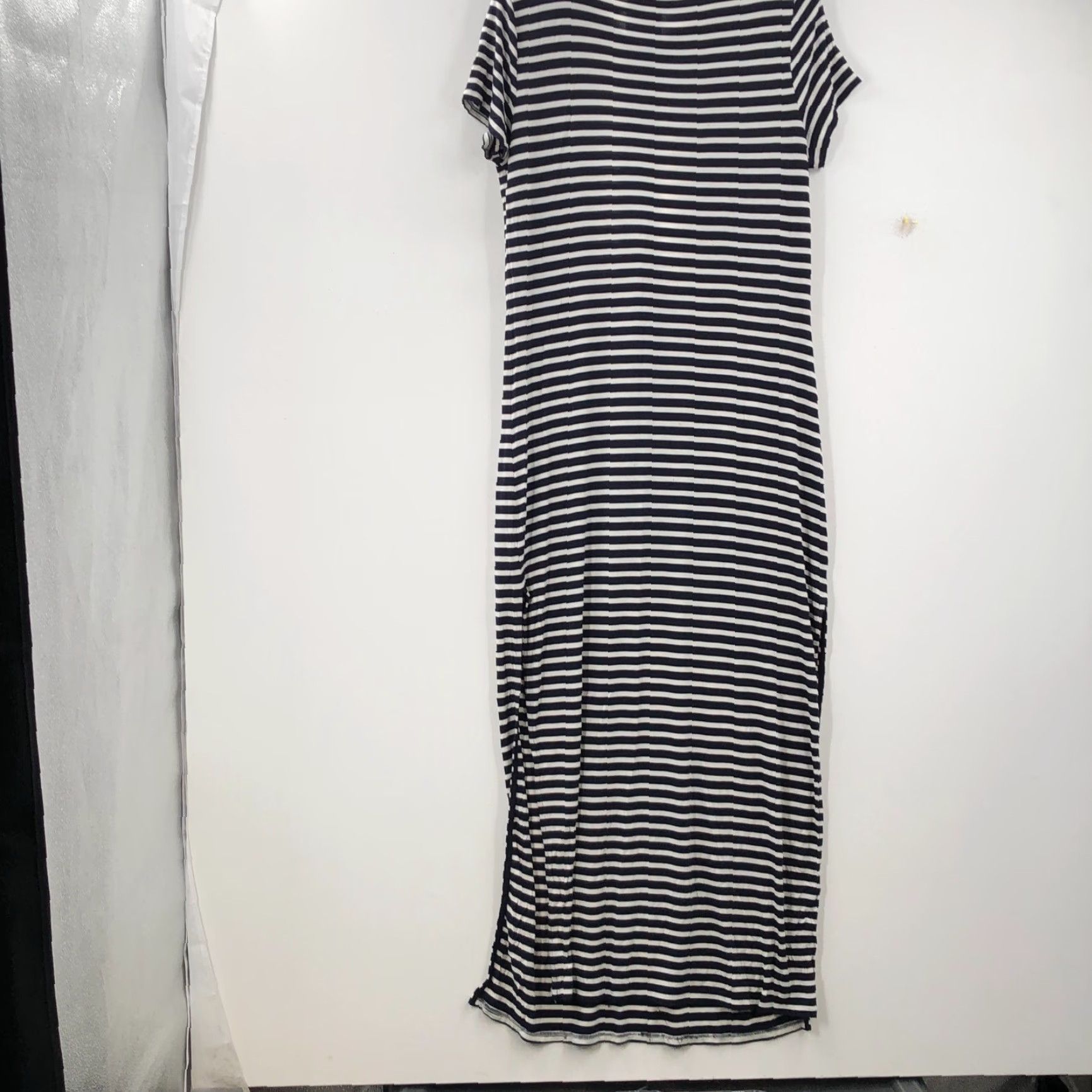 Michael Kors Michael Kors Womens Black Striped Maxi Dress Size M Crew Neck Pullover Casual Size M / US 6-8 / IT 42-44 - 2 Thumbnail