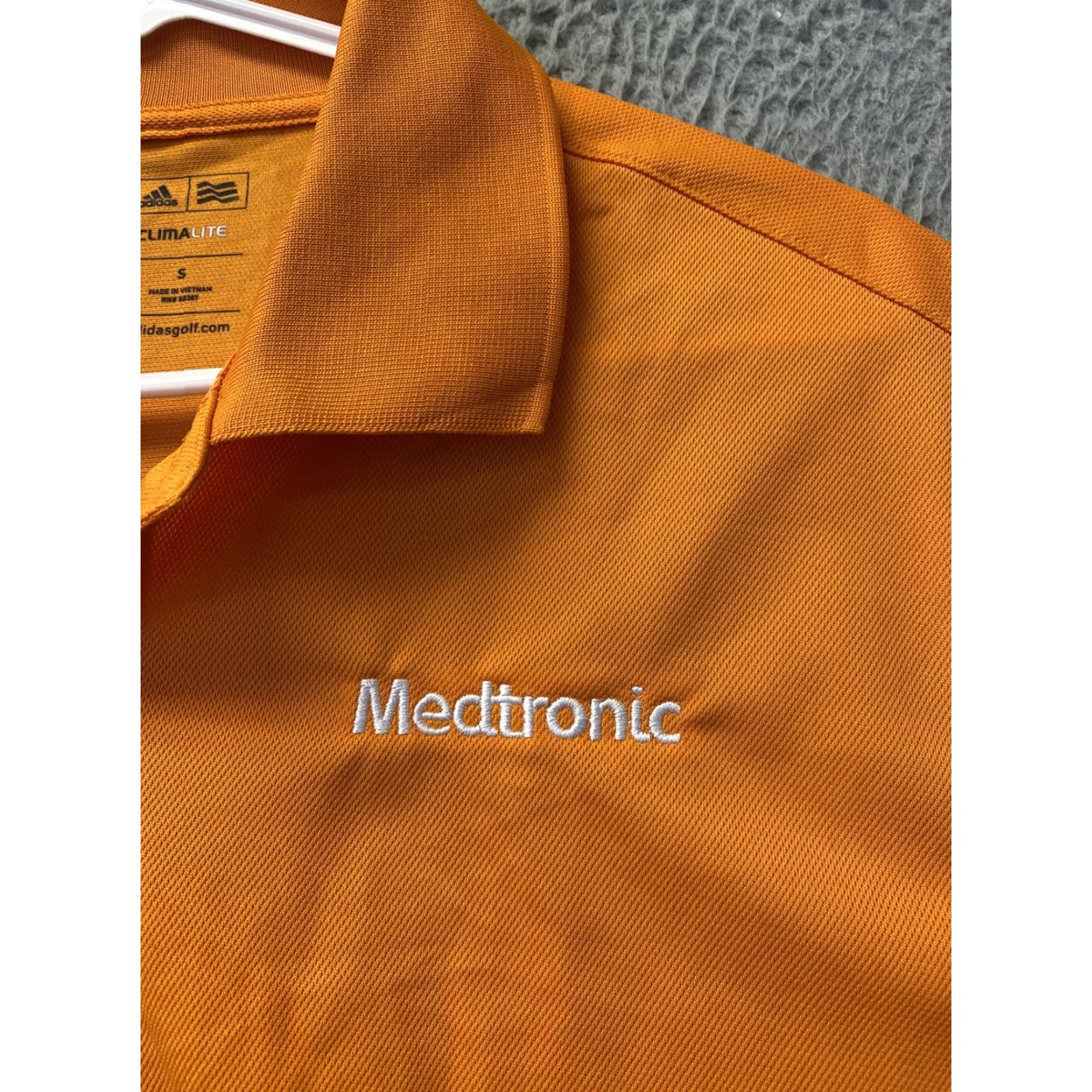 Adidas Adidas Polo Shirt Men S Orange Short Sleeve Golf Stretch Outdoors Tennis /110-34 Size US S / EU 44-46 / 1 - 2 Thumbnail