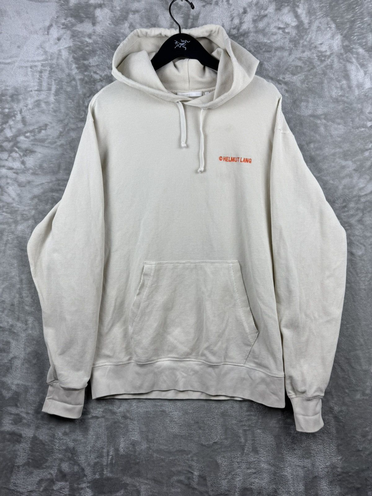 Helmut Lang Helmut Lang Waffle Knit Pull Over Hoodie Mens Large Size US L / EU 52-54 / 3 - 2 Thumbnail