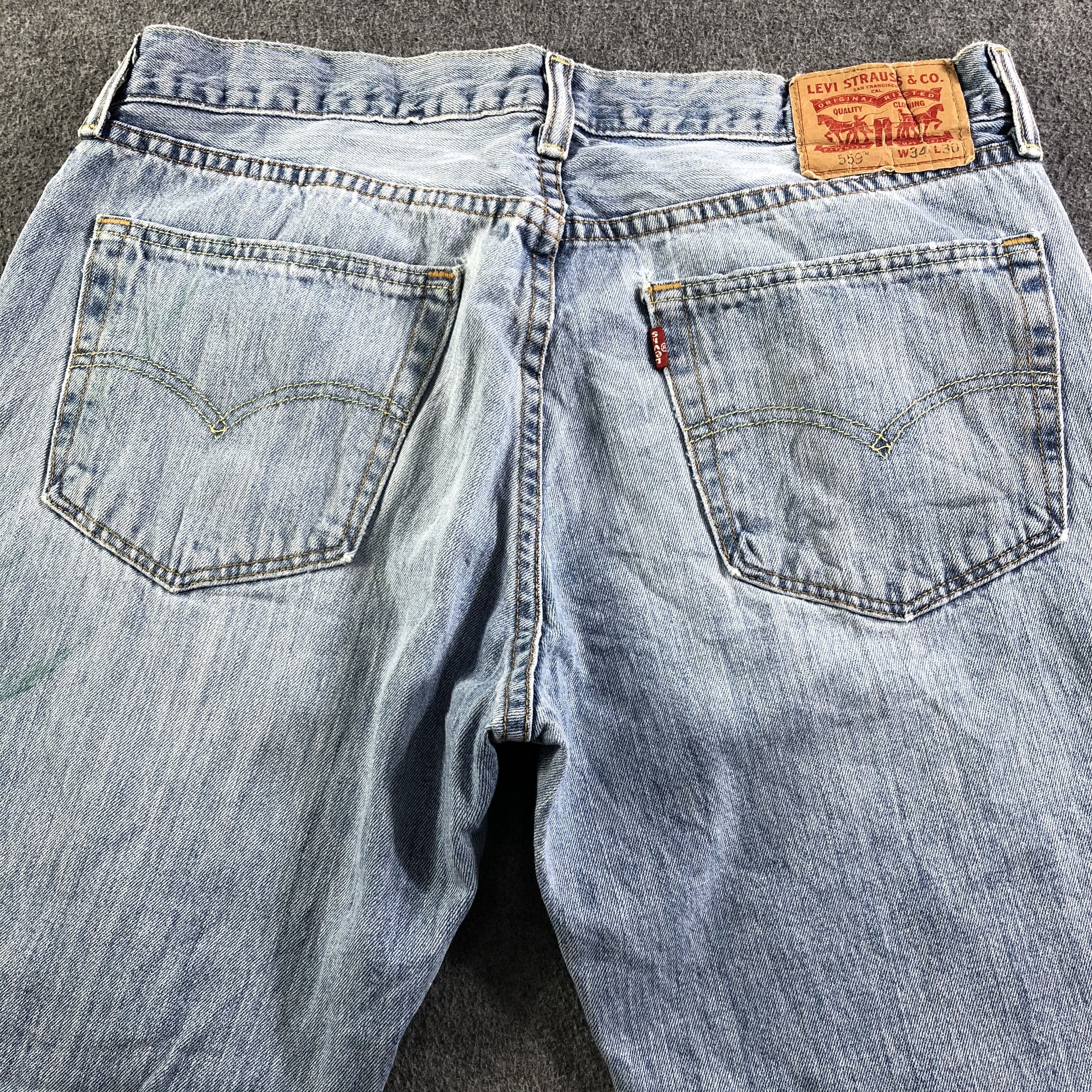 Levi's Vintage Light Wash Levis 559 Jeans-J3526 Size US 36 / EU 52 - 4 Thumbnail