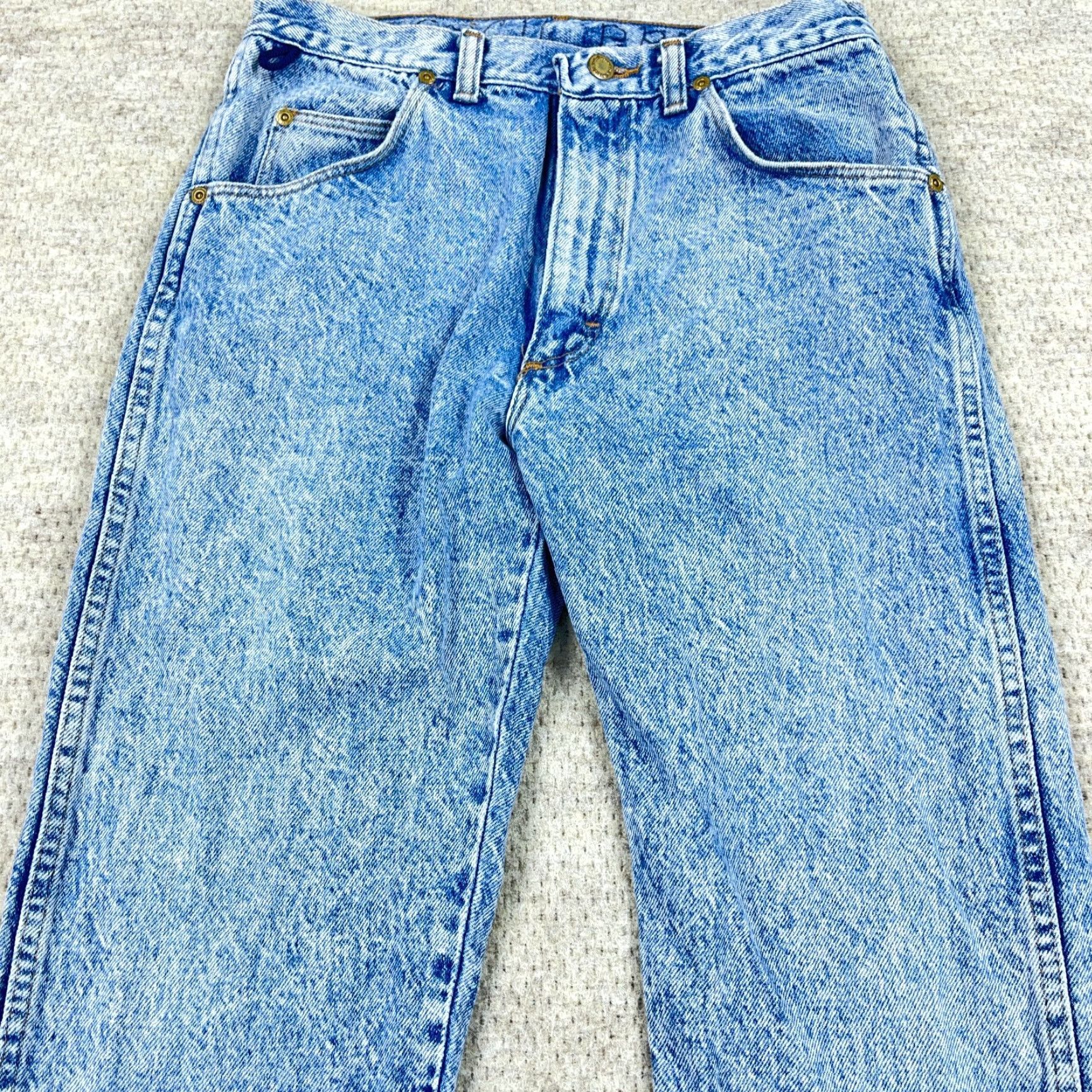 Wrangler VINTAGE Wrangler Jeans 28x30 Straight Leg Acid Wash Comfort Mens 80s Grunge Size US 28 / EU 44 - 5 Thumbnail