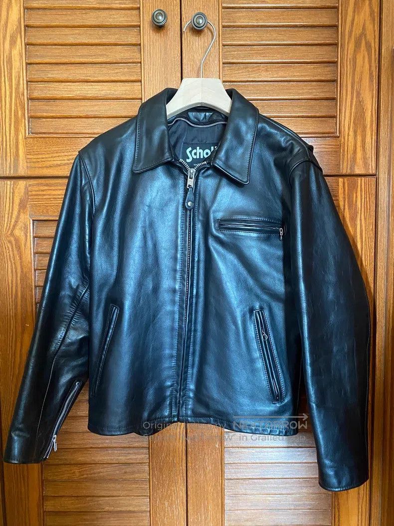 Other NYC 643 American motorcycle leather jacket Size US S / EU 44-46 / 1 - 1 Thumbnail